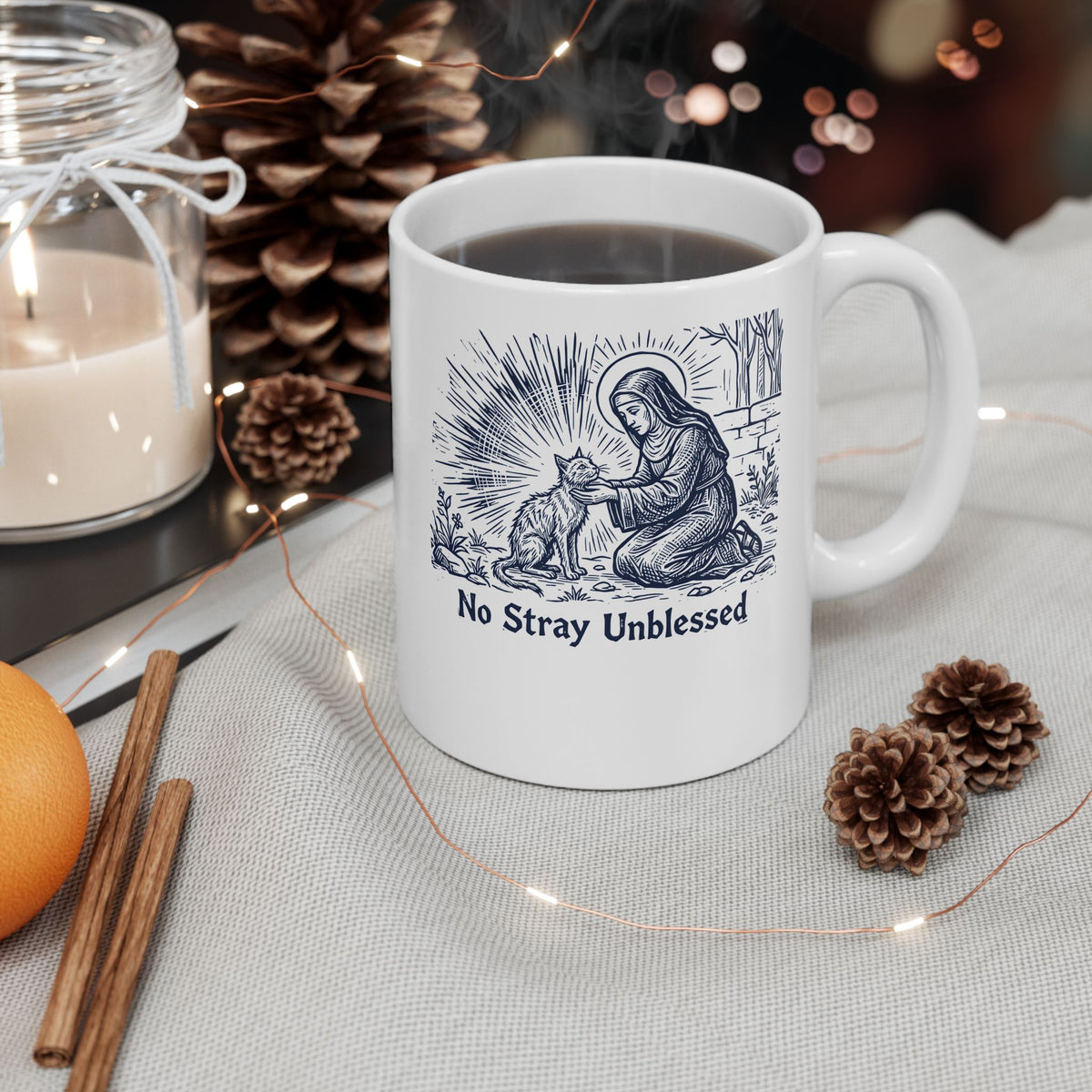 "Every Cat Is Blessed" Cat Ceramic Mug