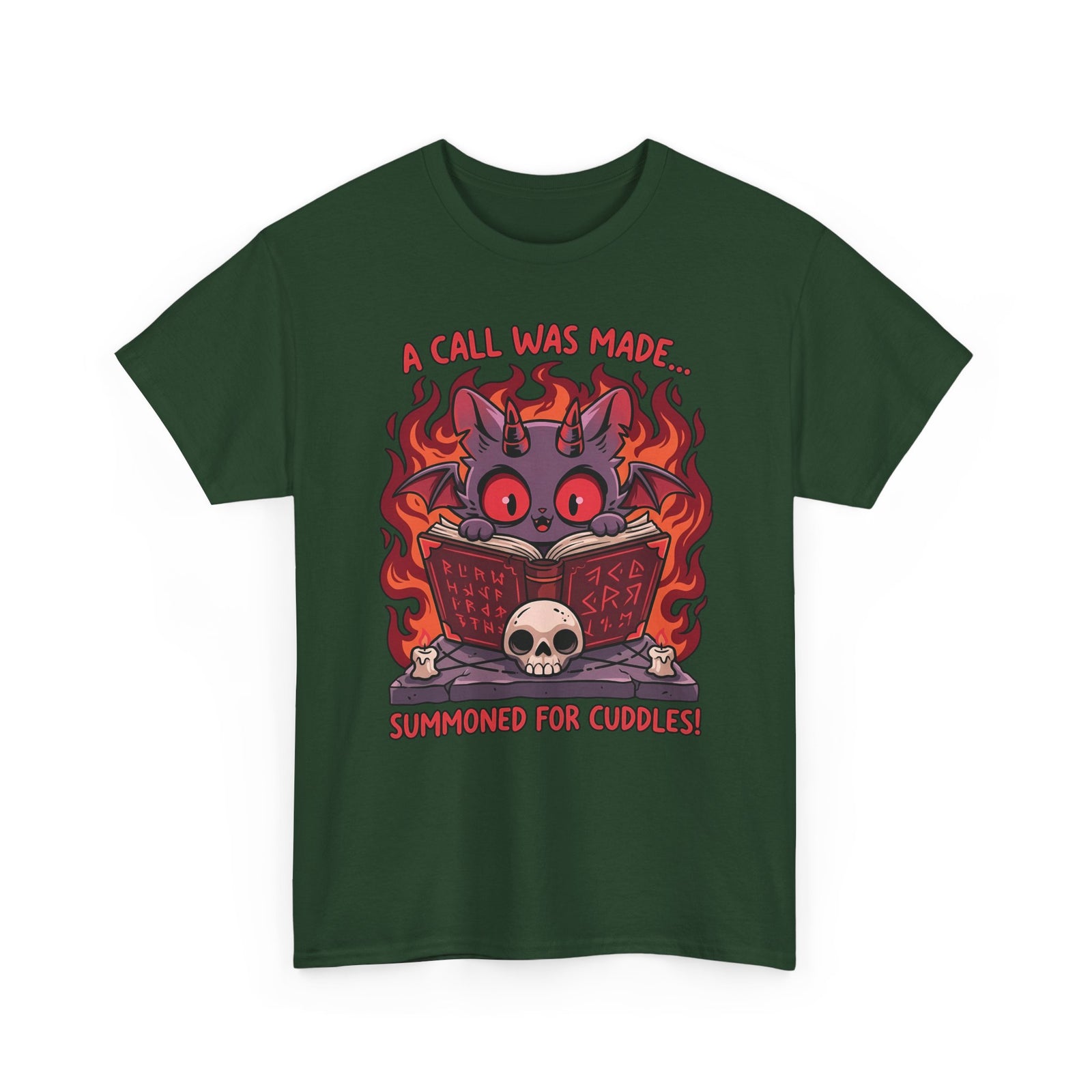 Summoned for Cuddles Cat T-Shirt — "A Call Was Made" Cute Cat Tee
