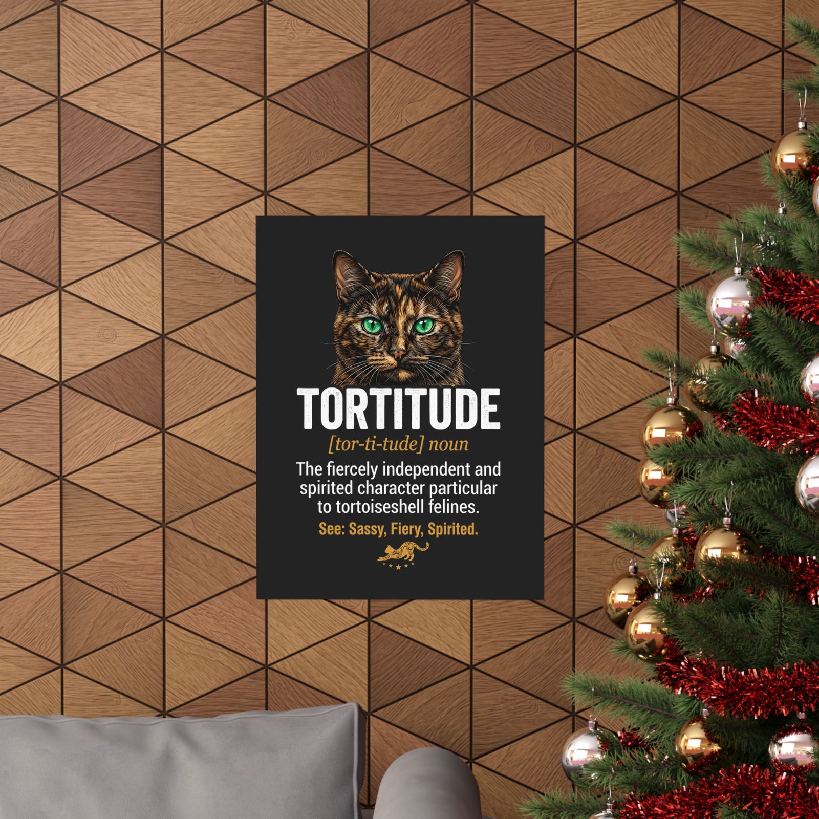 Tortoiseshell 'Tortitude' Poster