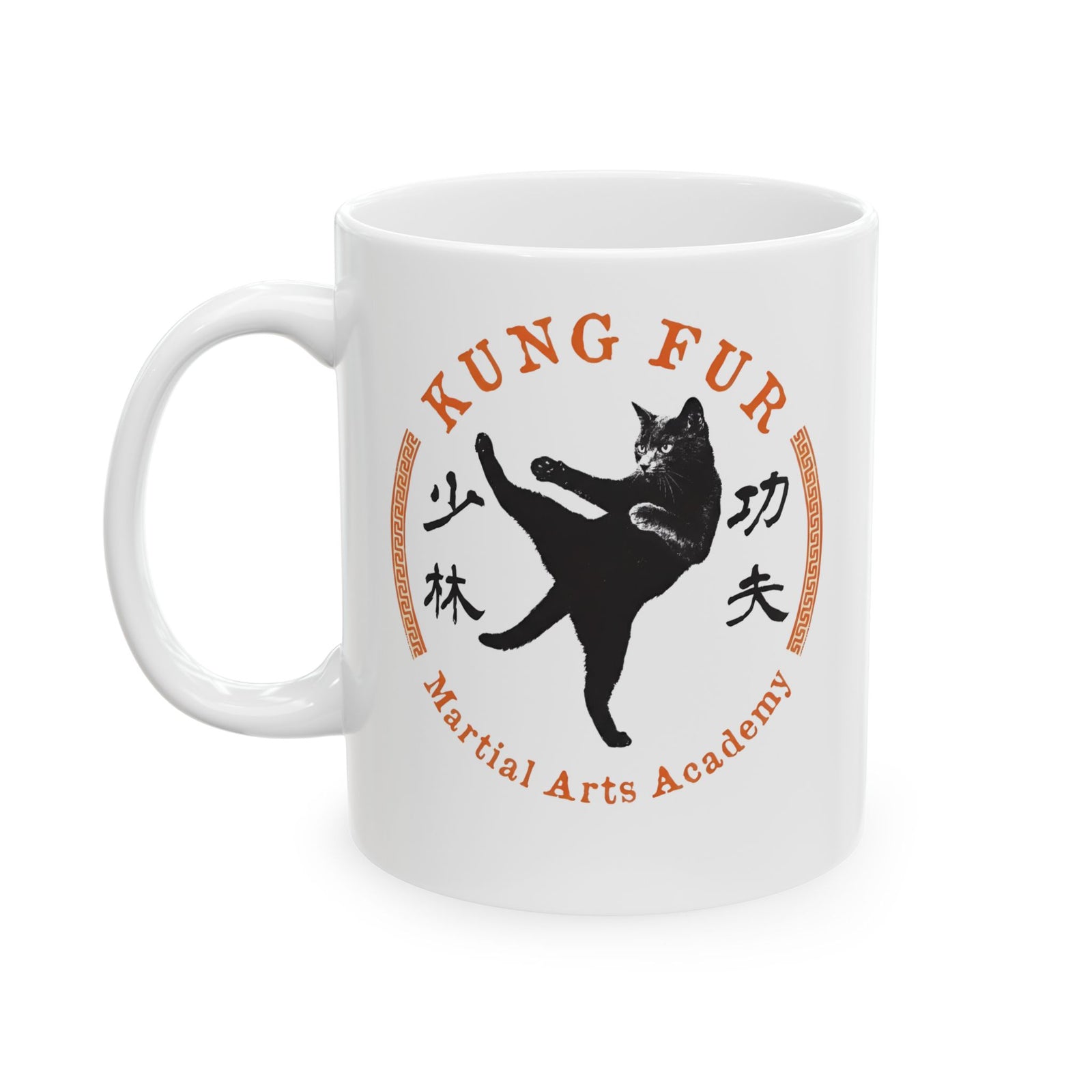Kung Fur Cat Ceramic Mug