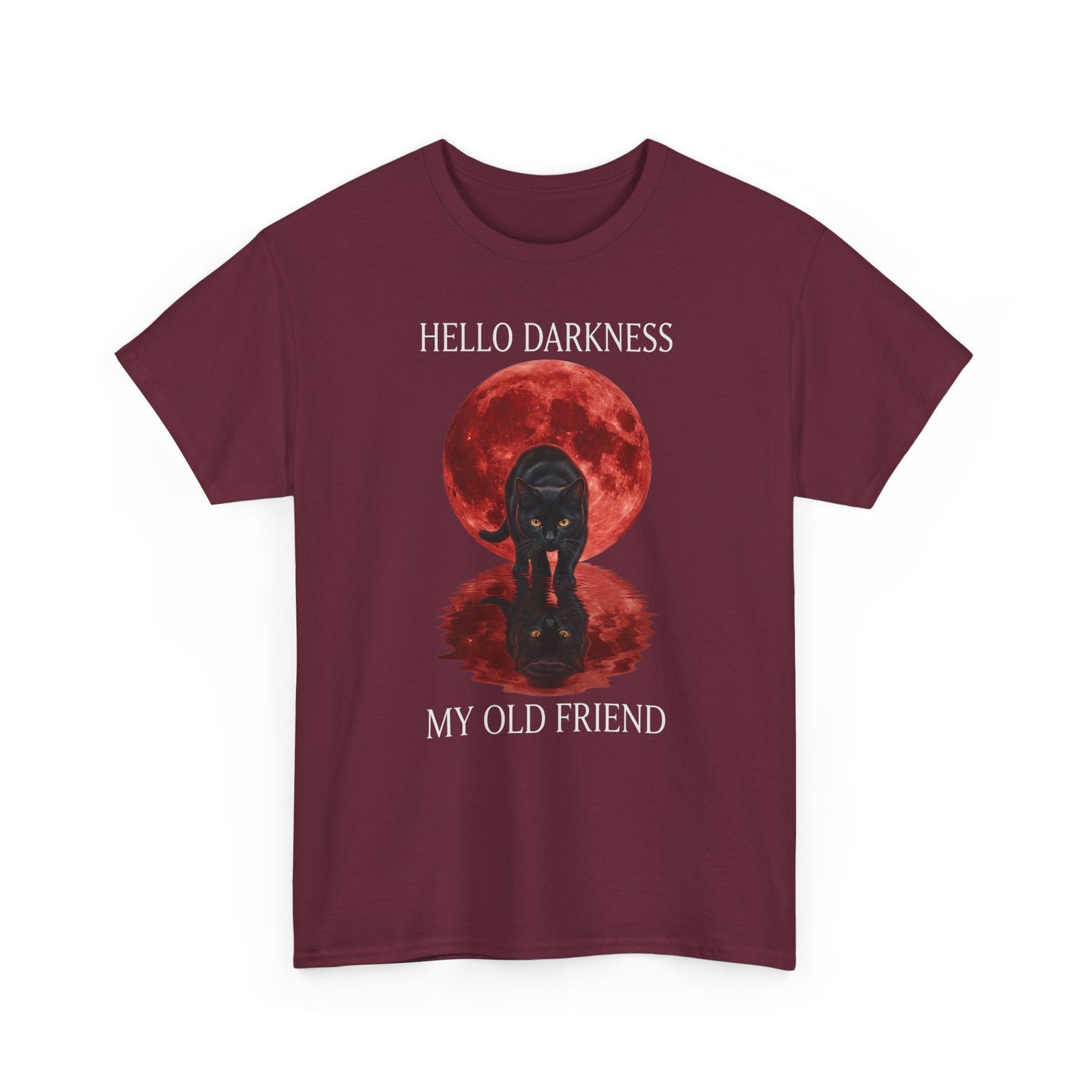 Hello Darkness My Old Friend Black Cat T-Shirt
