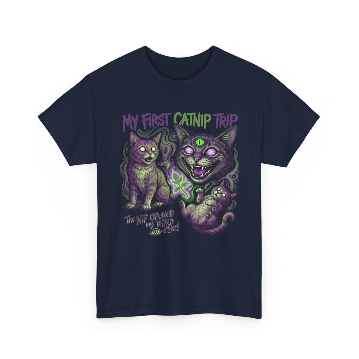 My First Catnip Trip Opened My Third Eye Shirt — Psychedelic Cat T-Shirt