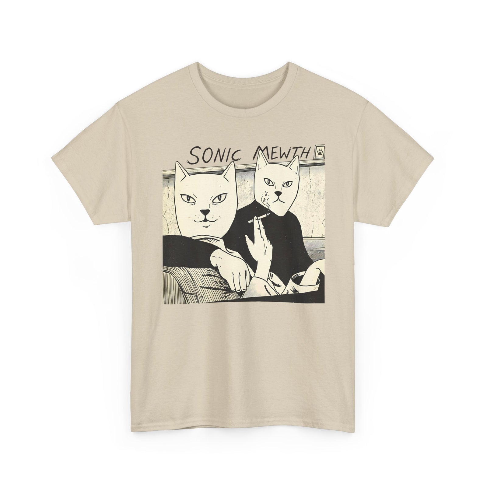 Funny Cat Parody T-Shirt — Cute Satirical Cat Tee