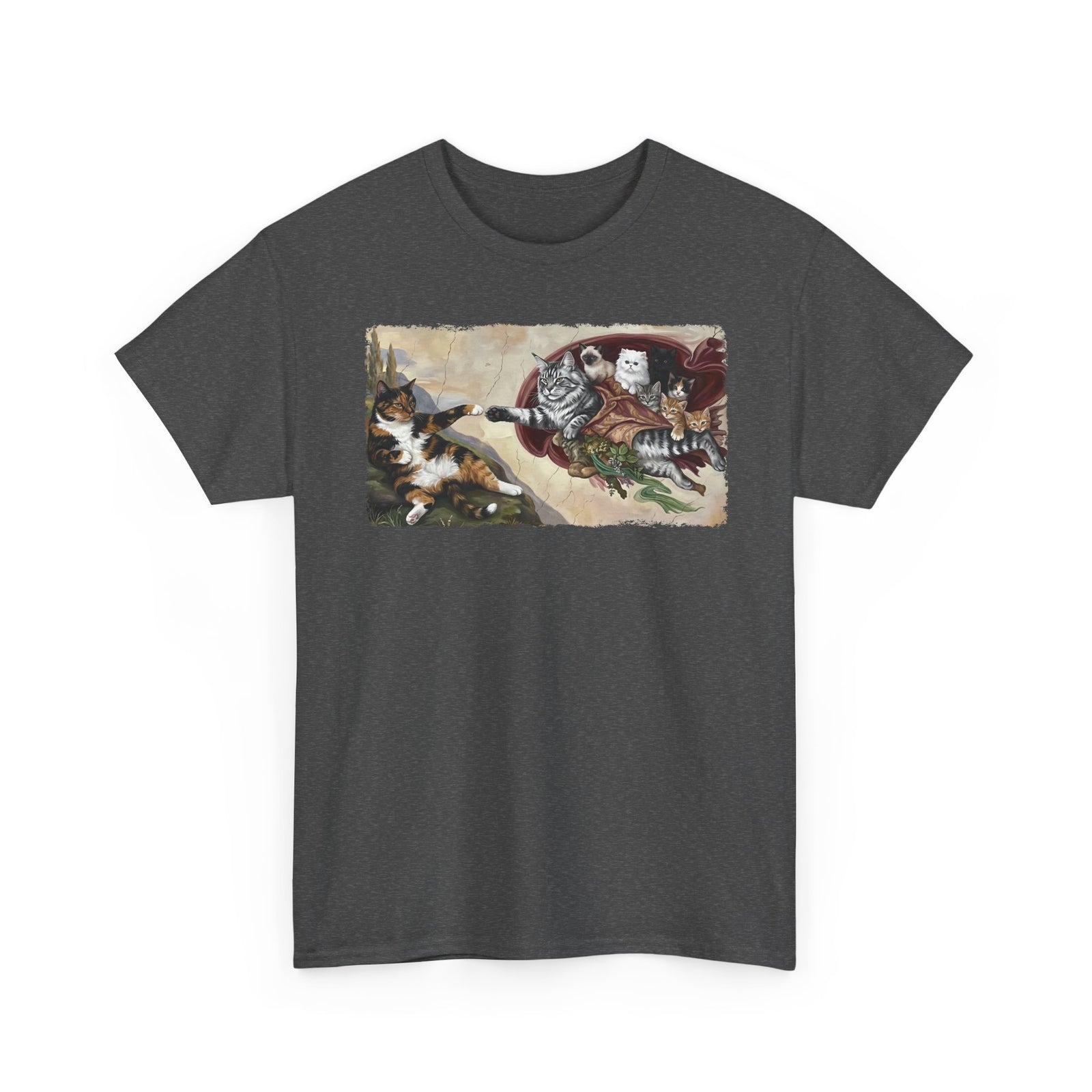 The Creation of Adam Cats T-Shirt