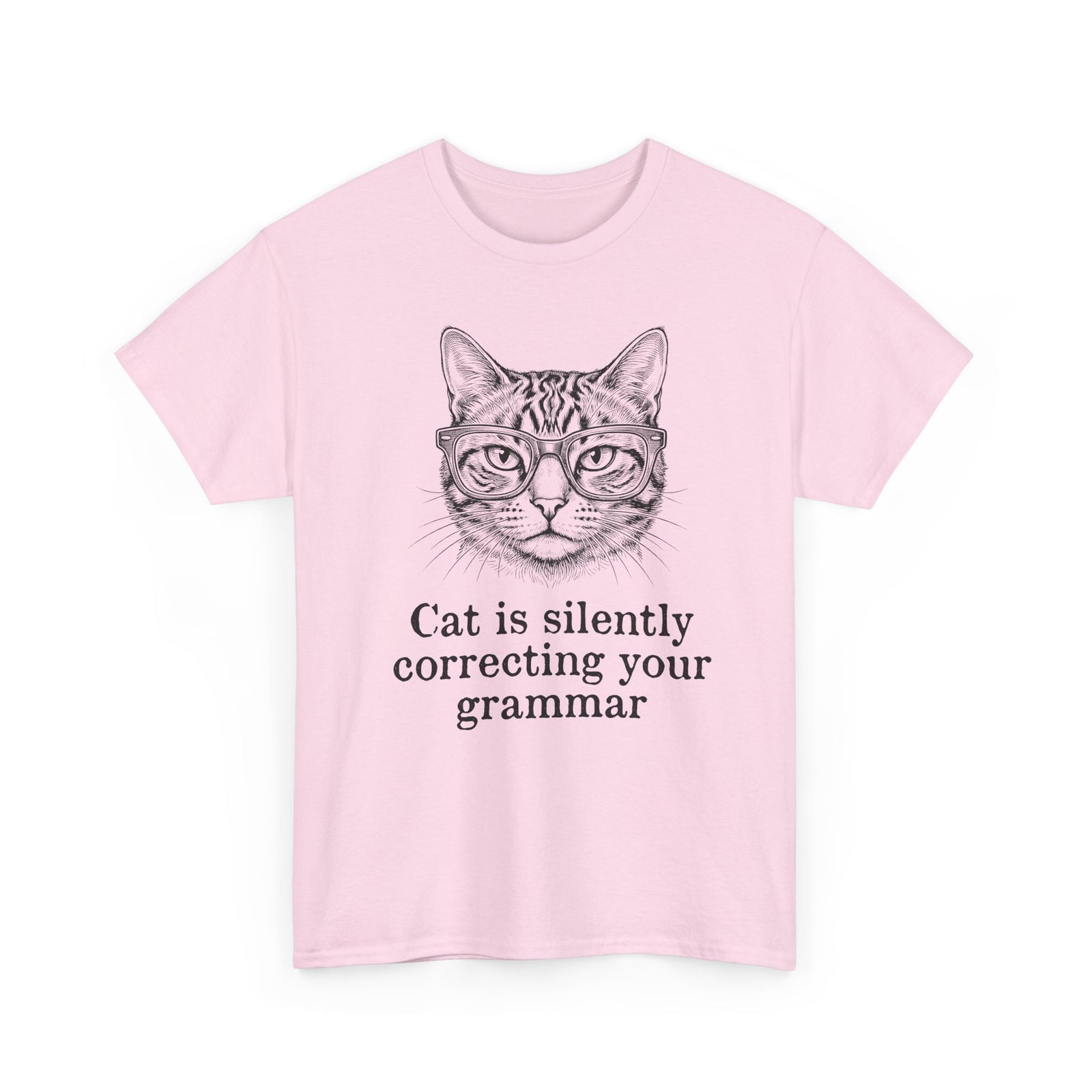 Cat Is Silently Correcting Your Grammar T-Shirt — Funny Grammar Cat Tee