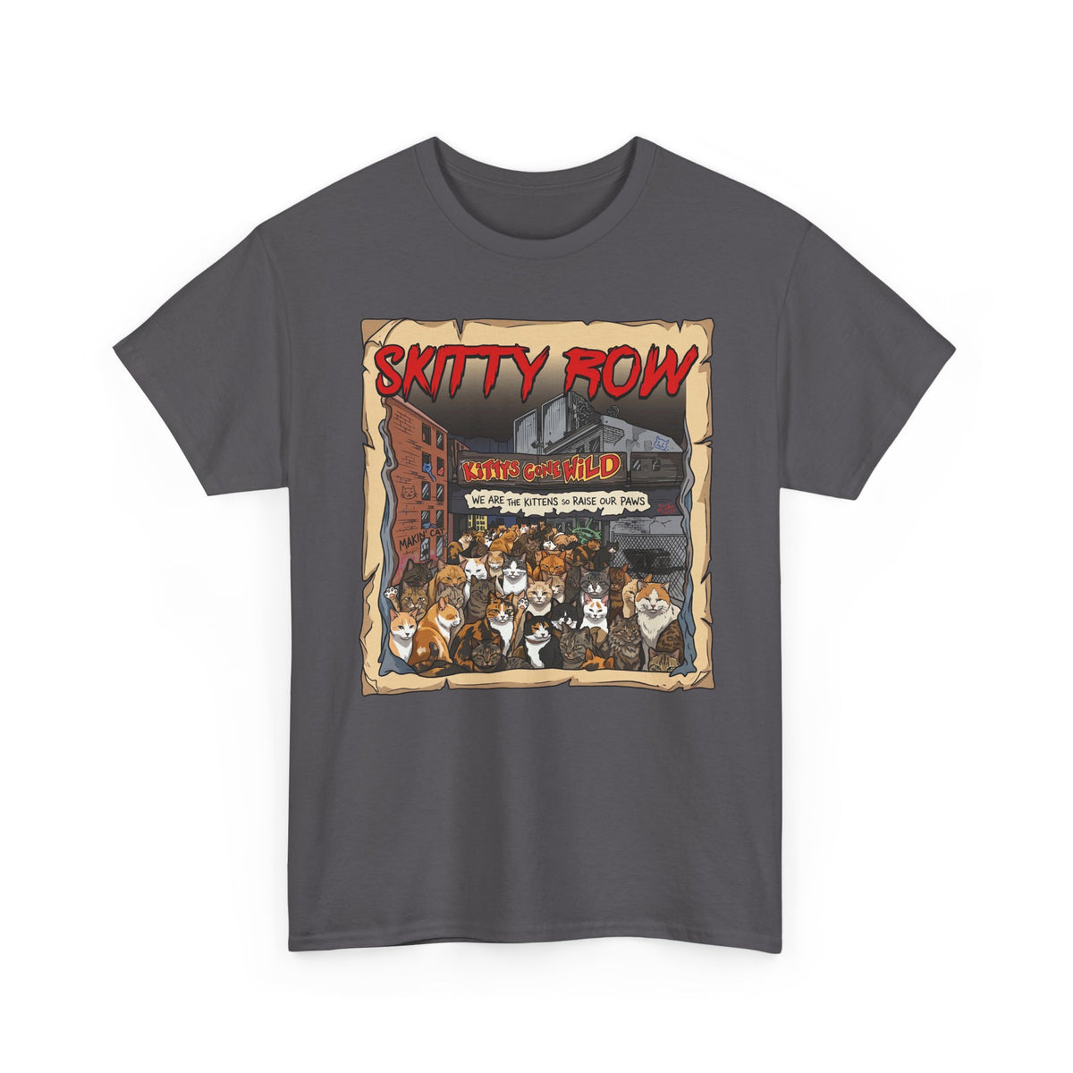 Skitty Row Cat Parody T-Shirt