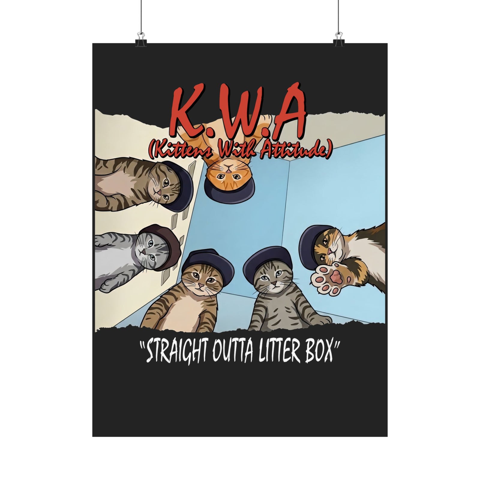 Kittens With Attitude Poster