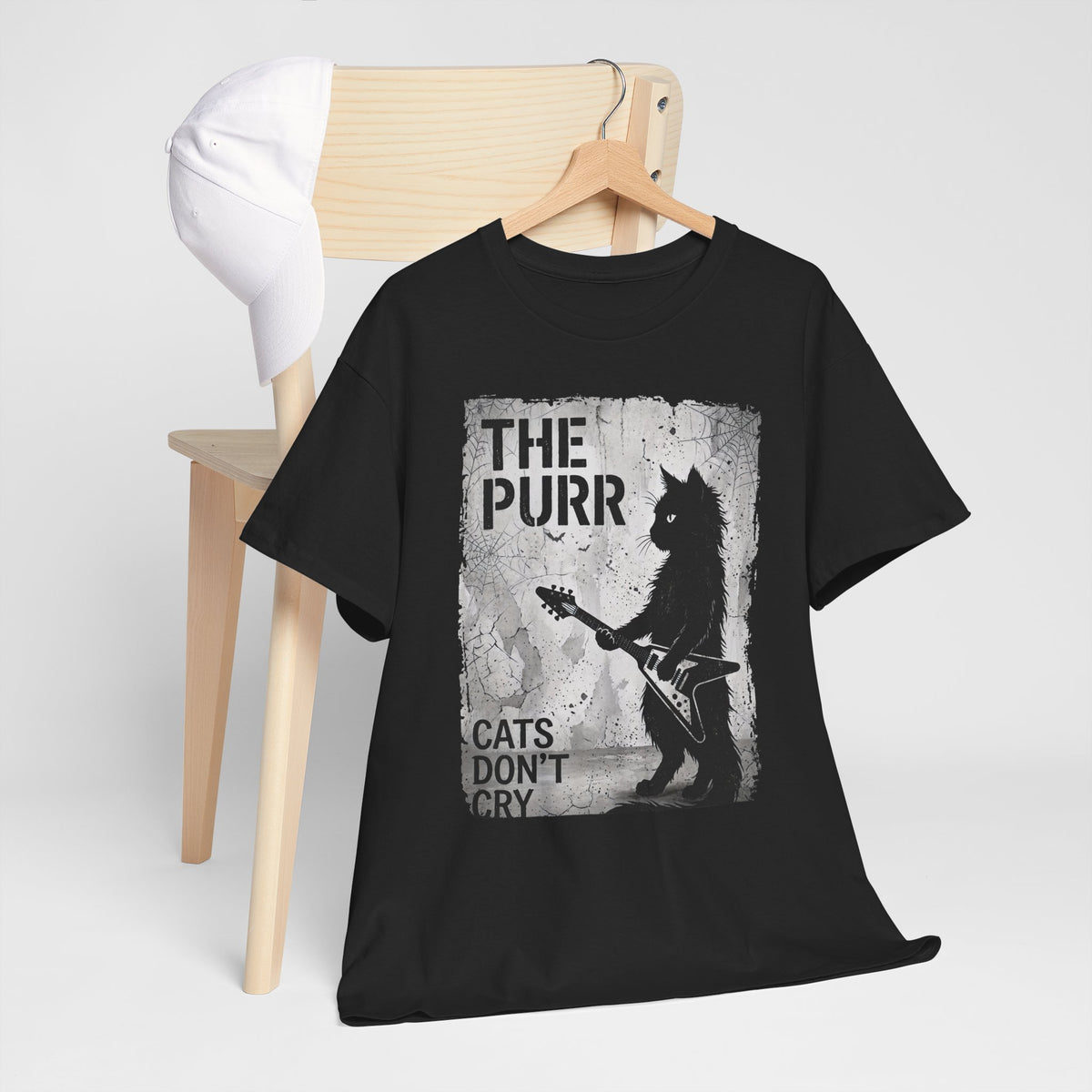 Purr Cats Don't Cry T-Shirt — Cute Cat Graphic Tee