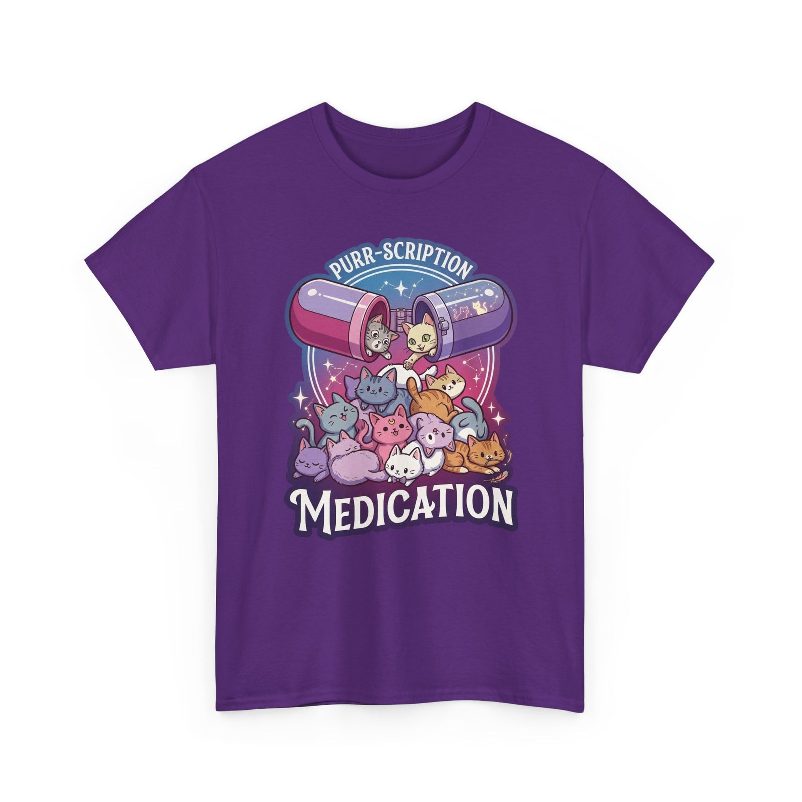 Purr‑Scription Medication Cat T-Shirt