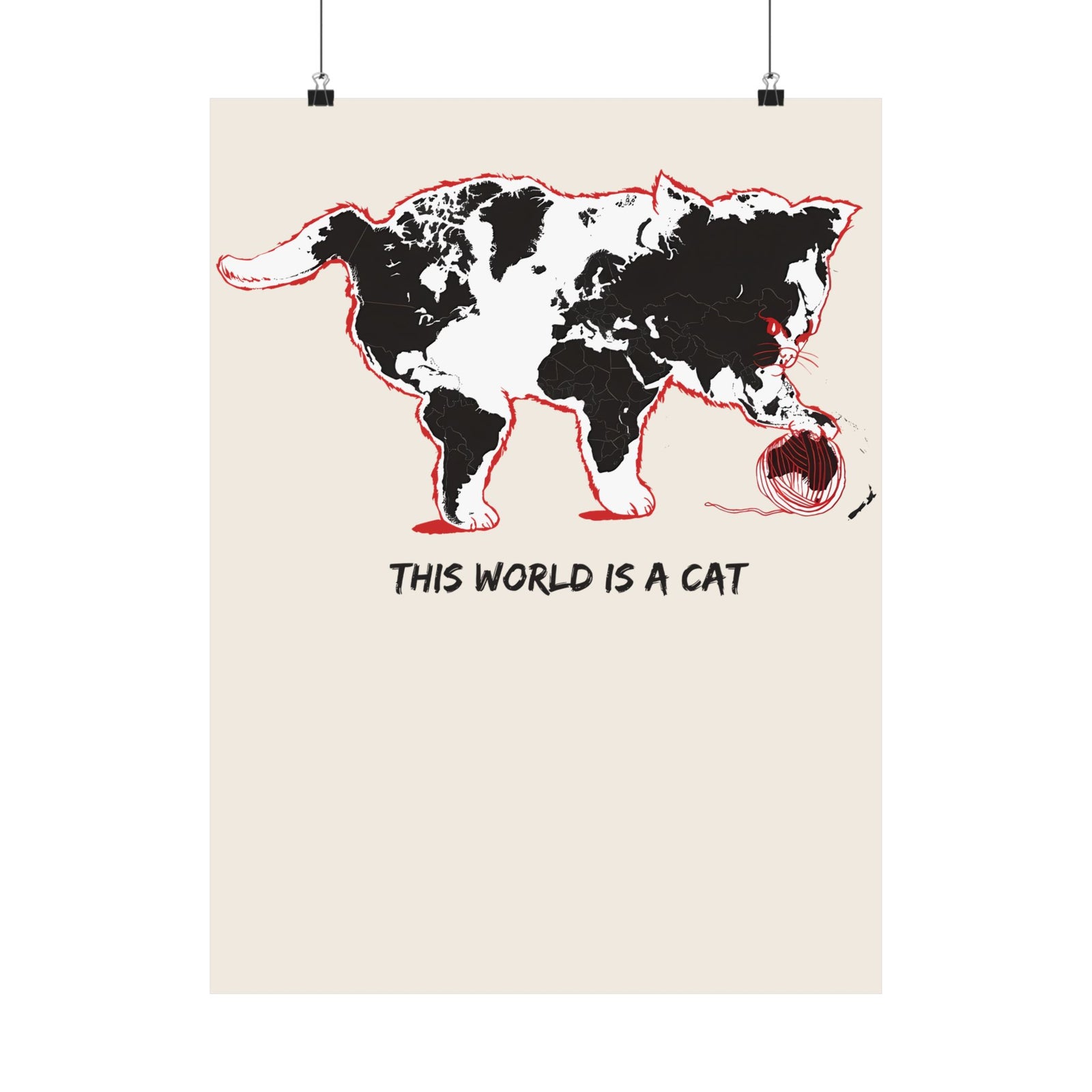 This World Is A Cat Poster