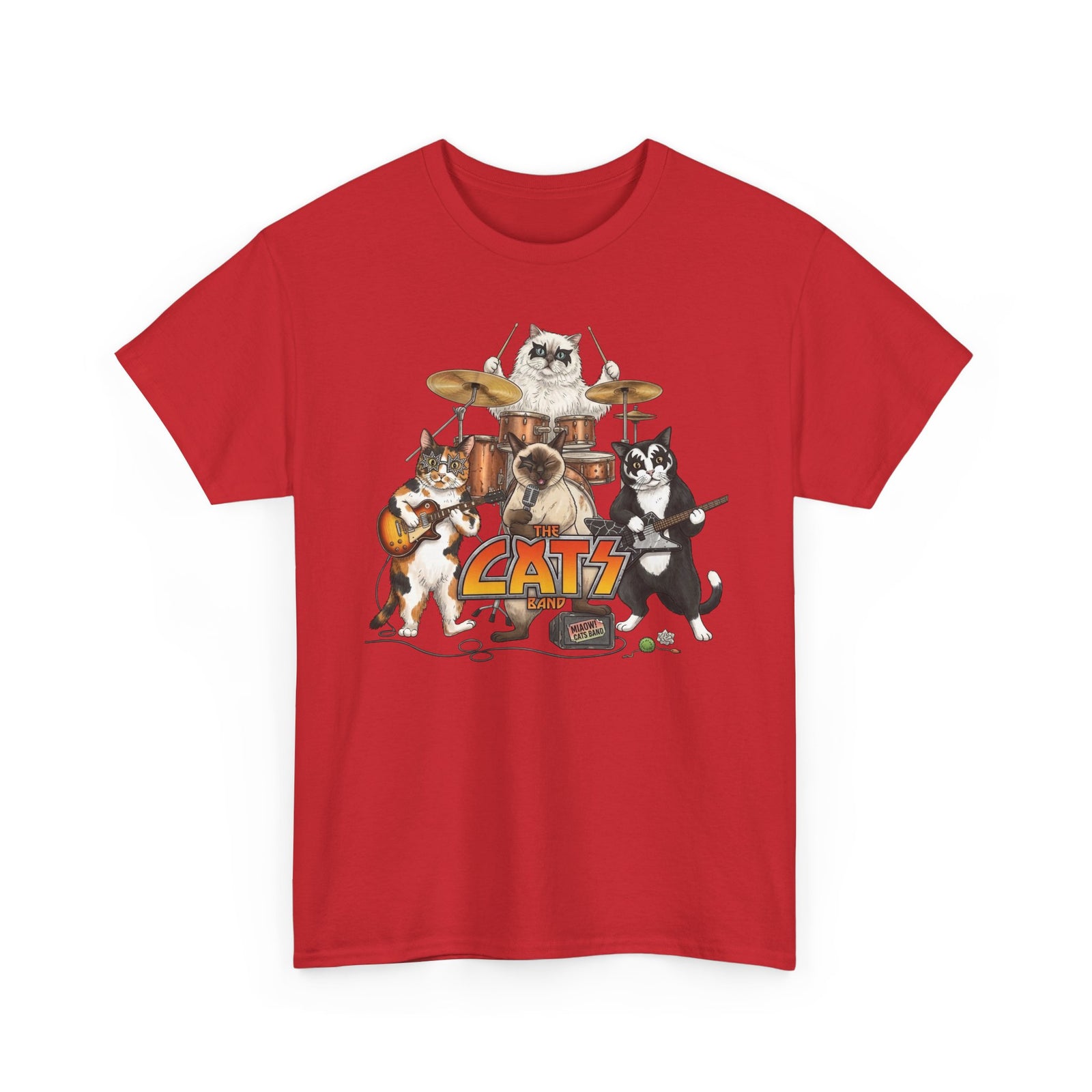 The Cats Band T-Shirt — Retro Cat Band Graphic Tee