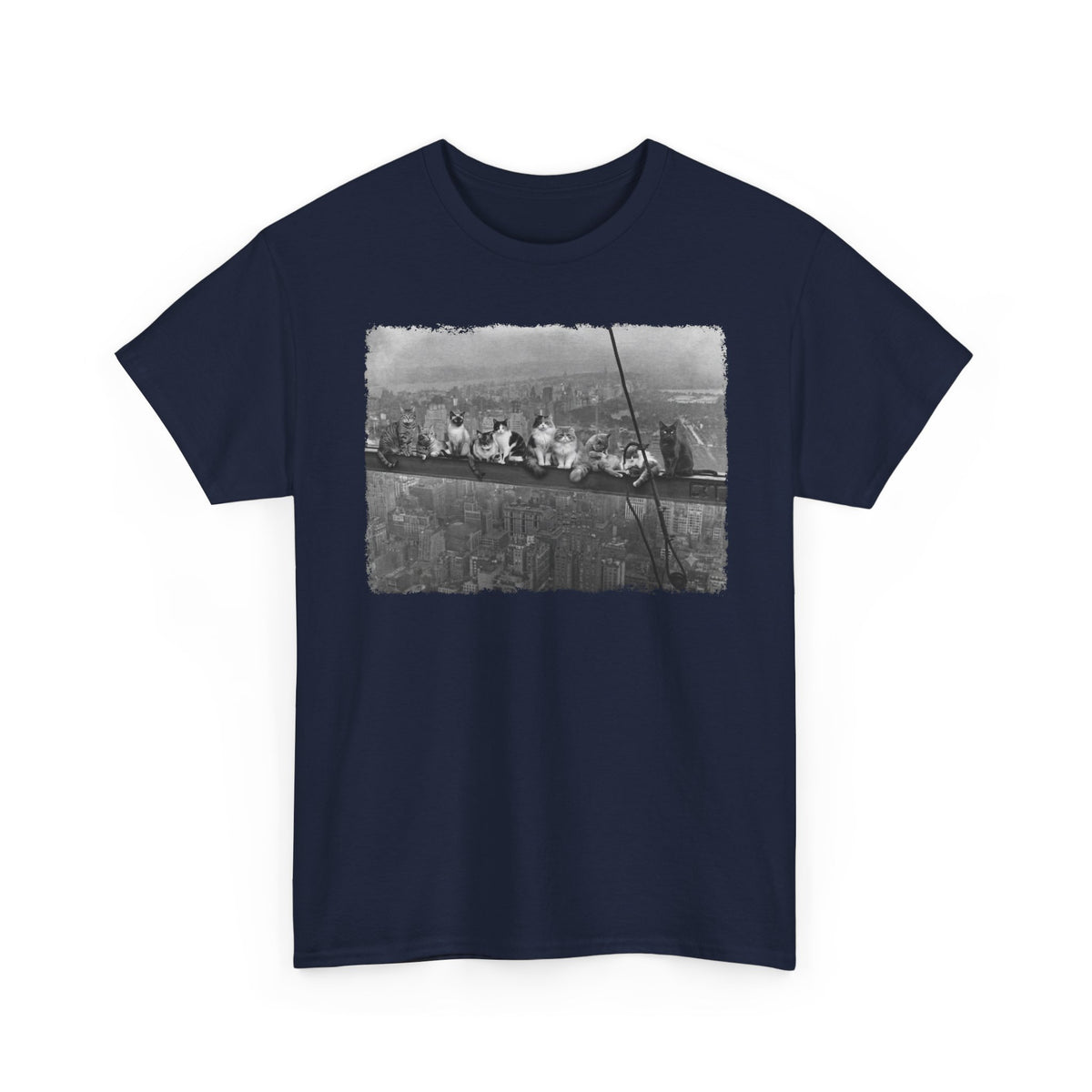 Skyscraper Cats T-Shirt — Urban Cat Skyline Tee