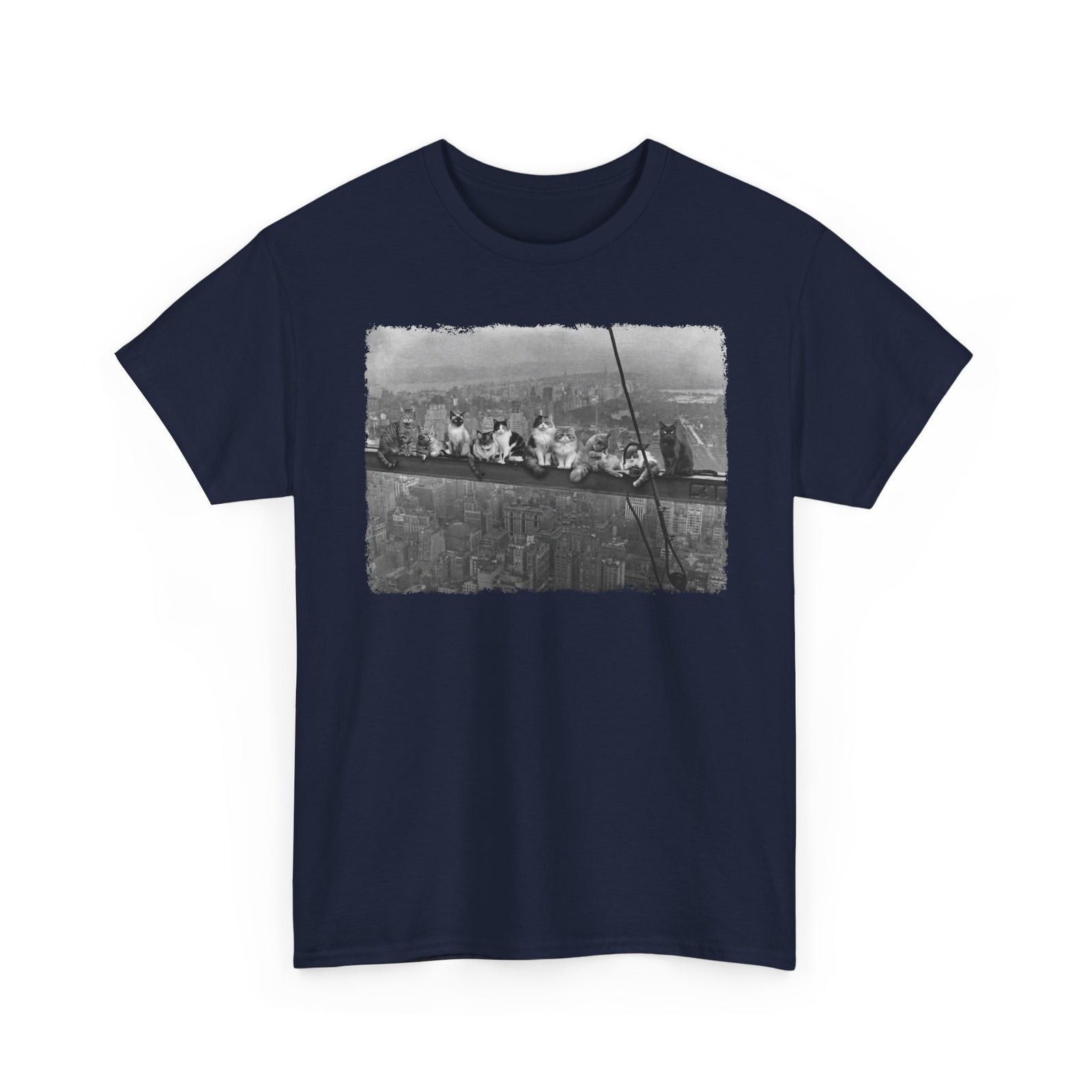 Skyscraper Cats T-Shirt — Urban Cat Skyline Tee