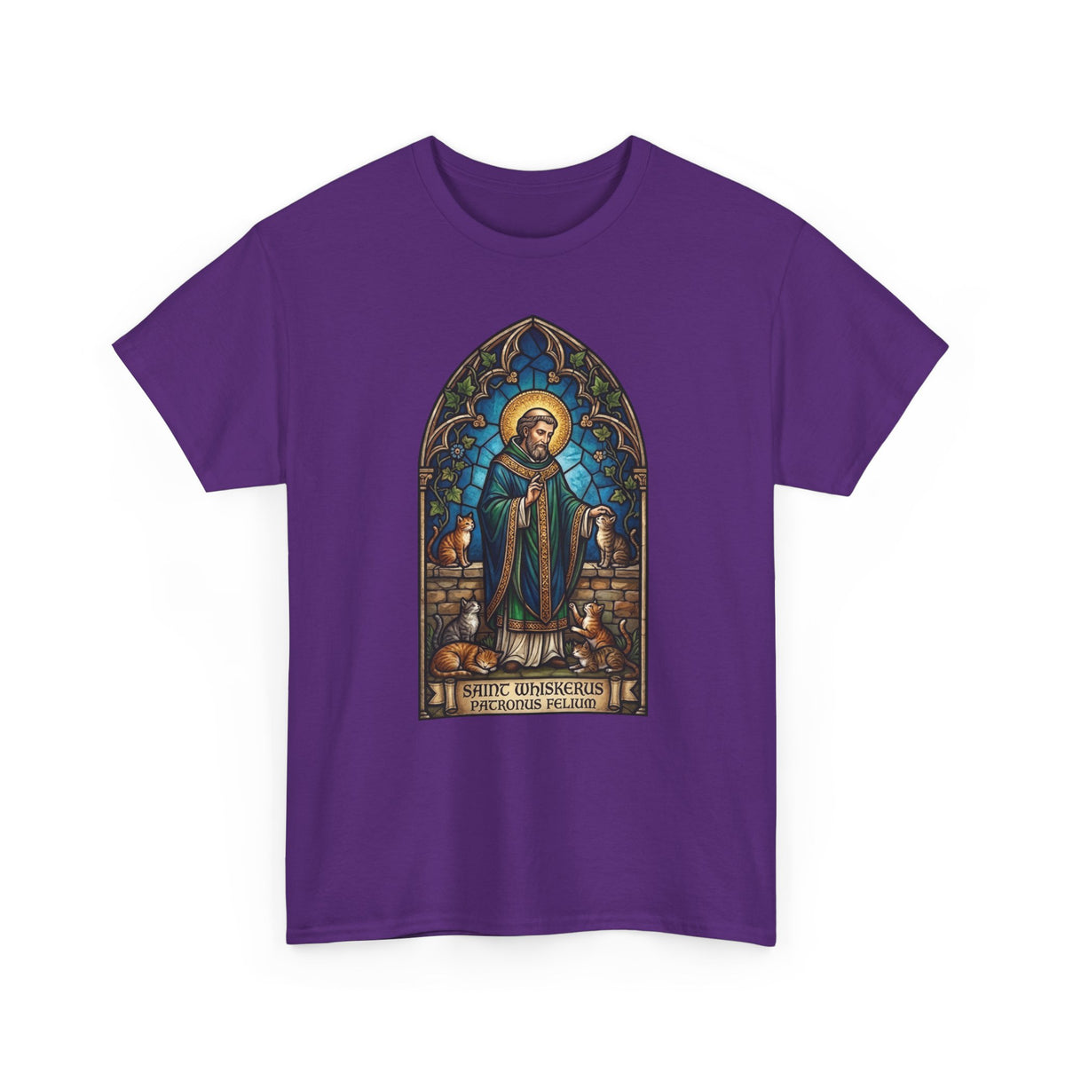 Patronus Felium 'Saint Whiskerus' T-Shirt