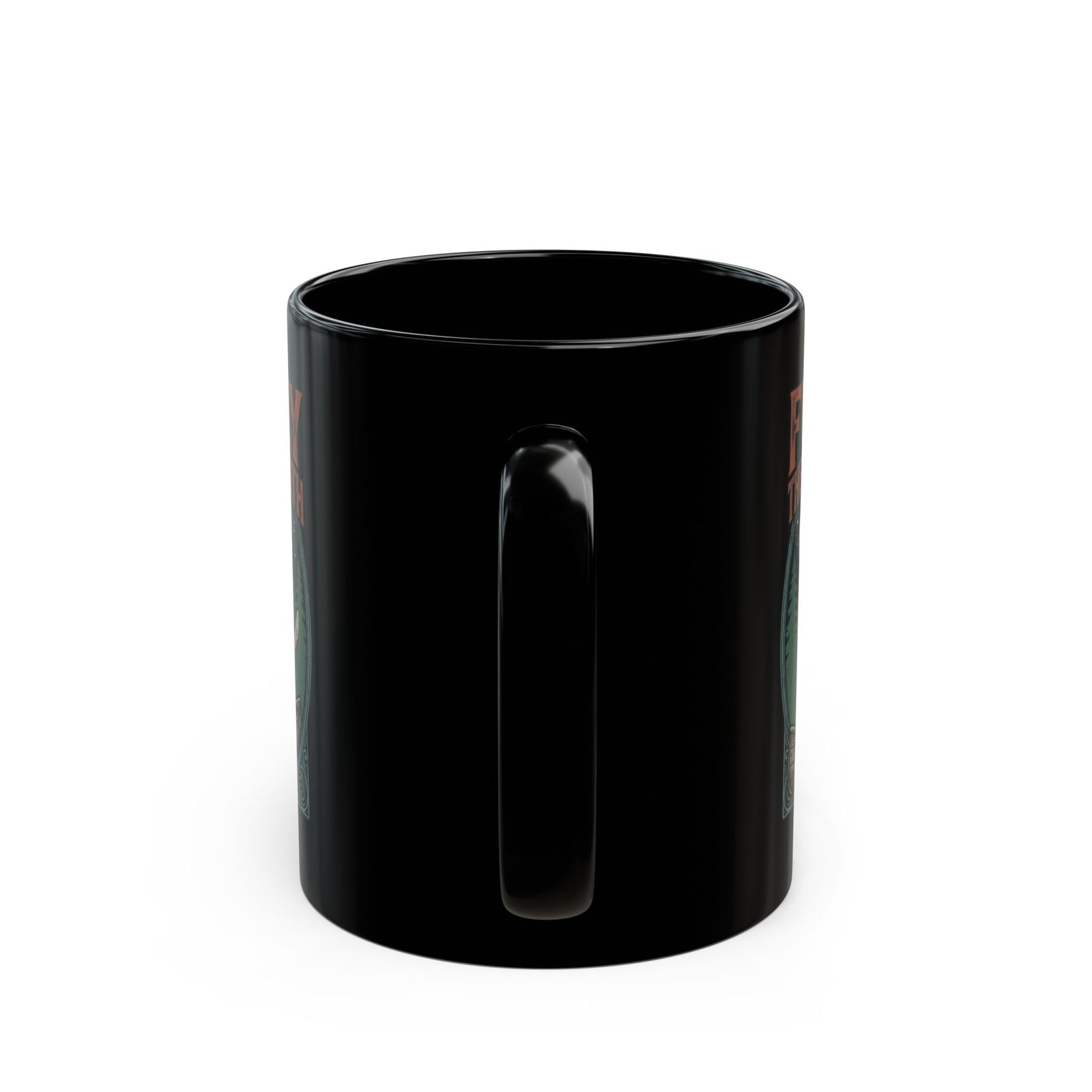 Horror Cat "Furday the Purrteenth" Black Mug
