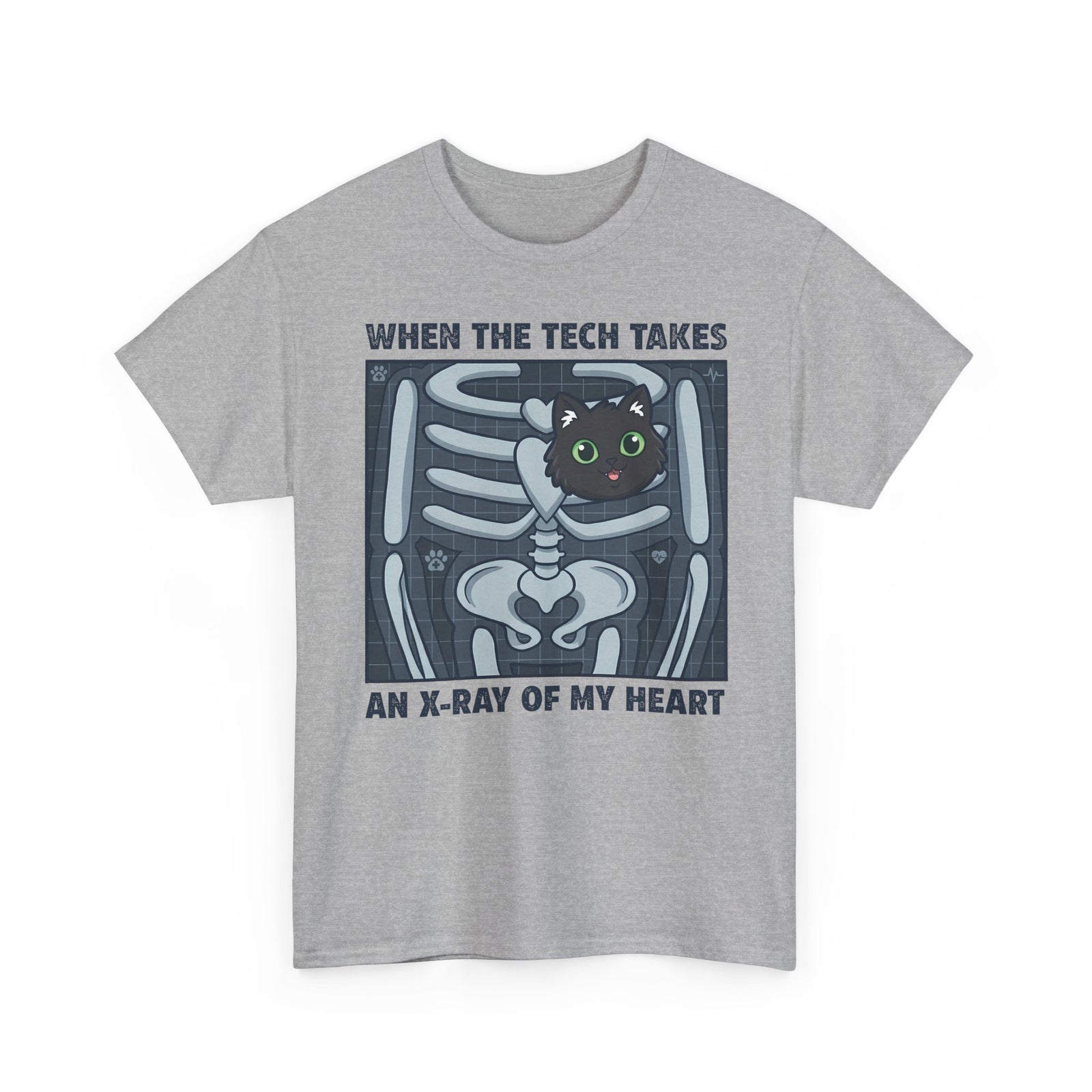 MY HEART IS 100% CAT T-Shirt — Cat Lover Tee