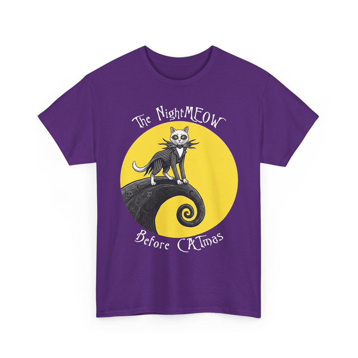 The NightMEOW Before Christmas T‑Shirt Halloween x Christmas Cat Tee