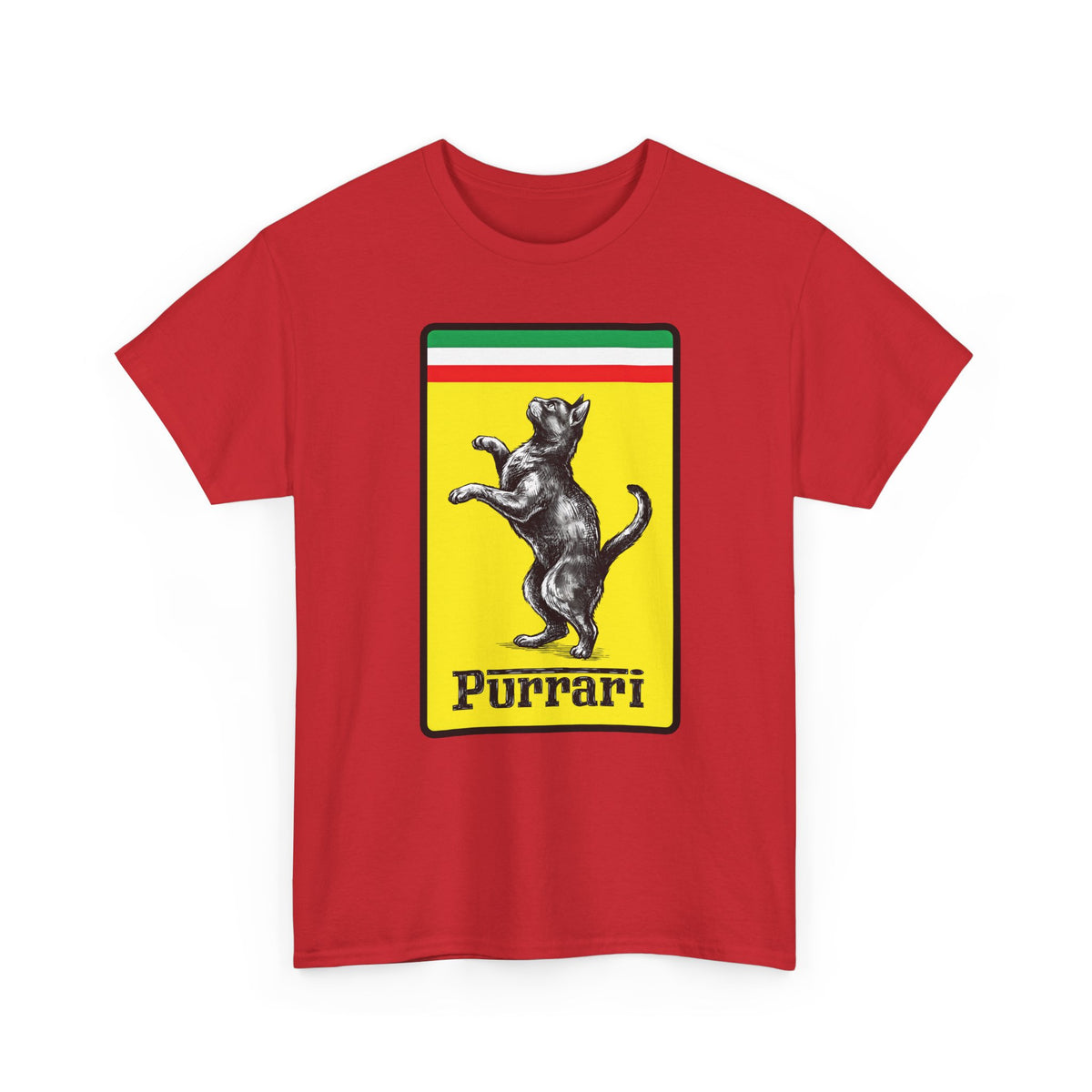 Purrari Tee — Cat Racing Graphic T-Shirt