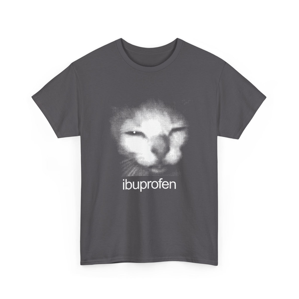 Funny Cat Meme Ibuprofen T-Shirt Humorous Pain Relief Graphic Tee