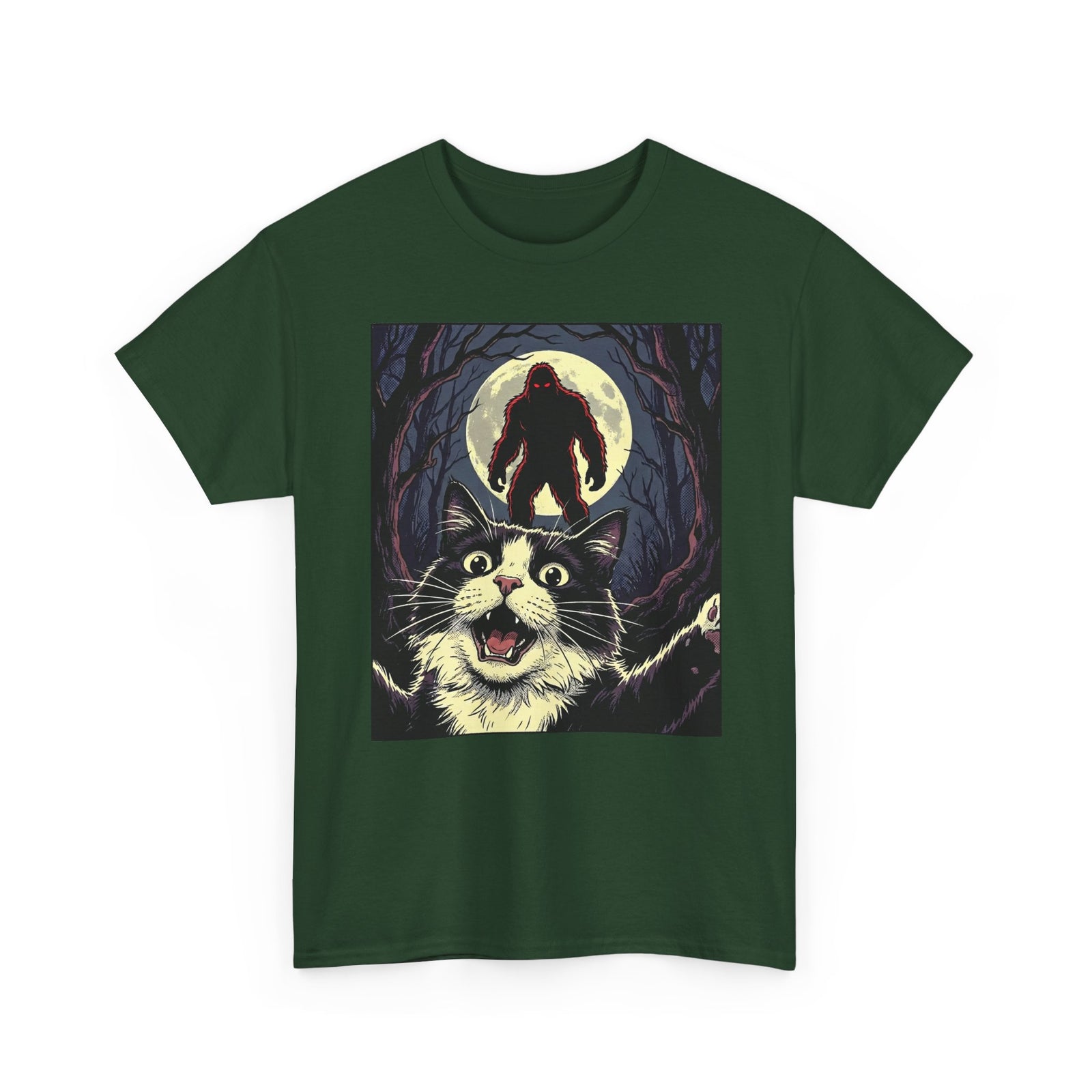 Cat Selfie with Bigfoot T-Shirt