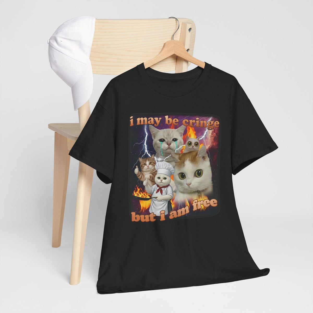 "I May Be Cringe But I Am Free" T-Shirt — Funny Self-Expression Tee