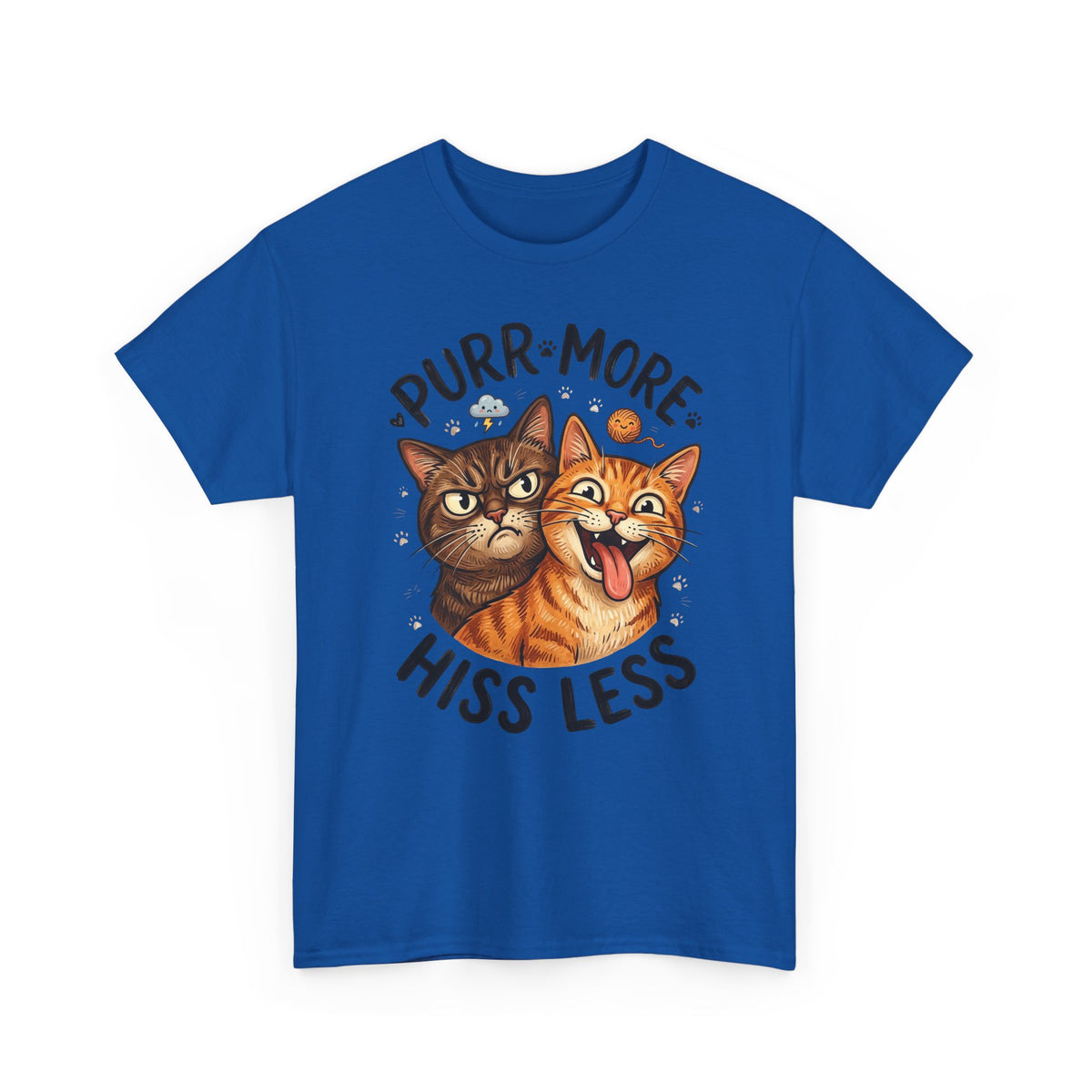 Purr More Hiss Less Cat T-Shirt