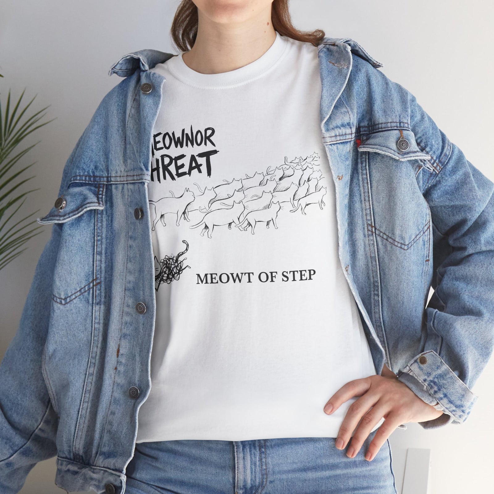 Meownor Thread Meowt Of Step T-Shirt — Funny Cat Dance Graphic Tee