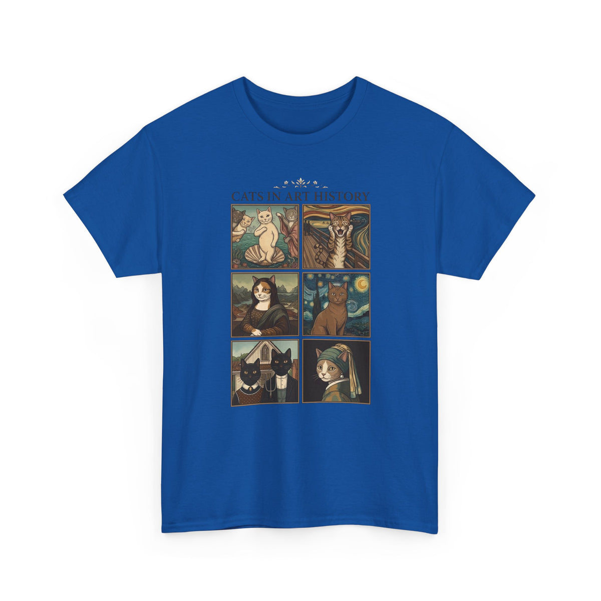 Cats in Art History T-Shirt — Vintage Art Cat Tee for Cat Lovers & Art Fans
