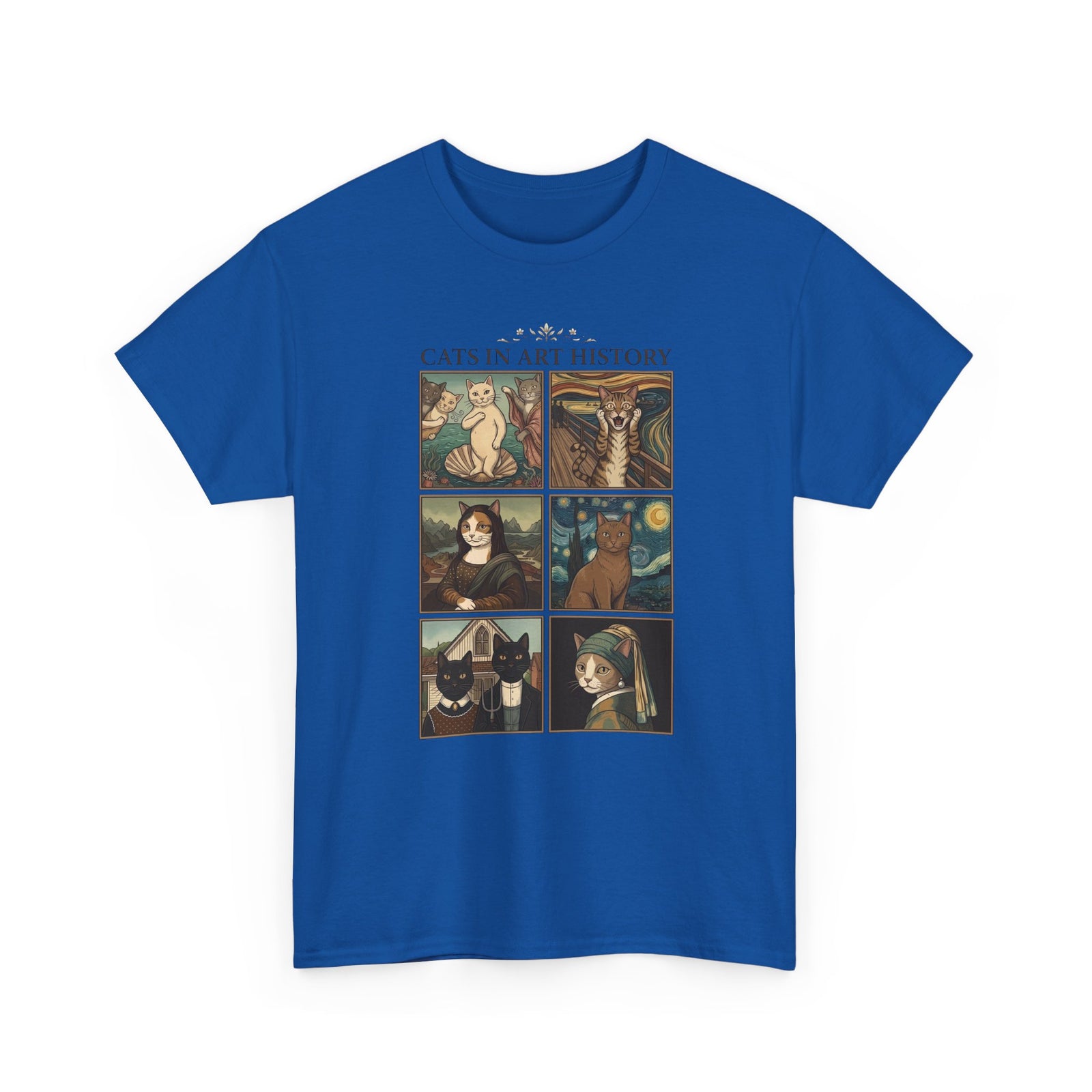 Cats in Art History T-Shirt — Vintage Art Cat Tee for Cat Lovers & Art Fans