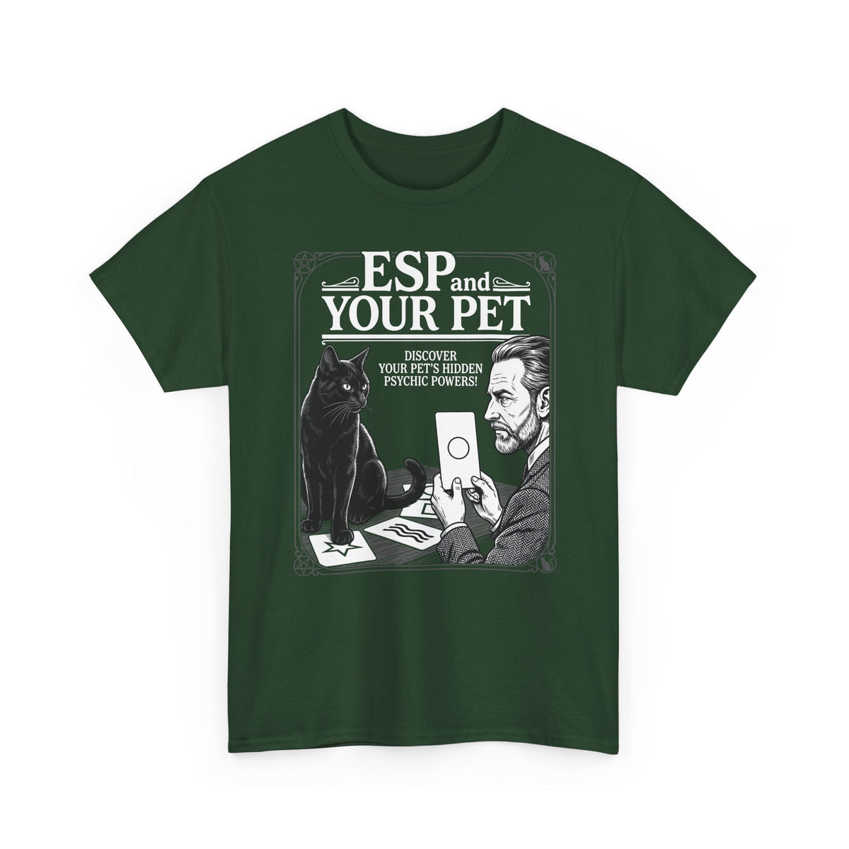 ESP & Your Pet Cat T-Shirt — Psychic Cat Lover Tee