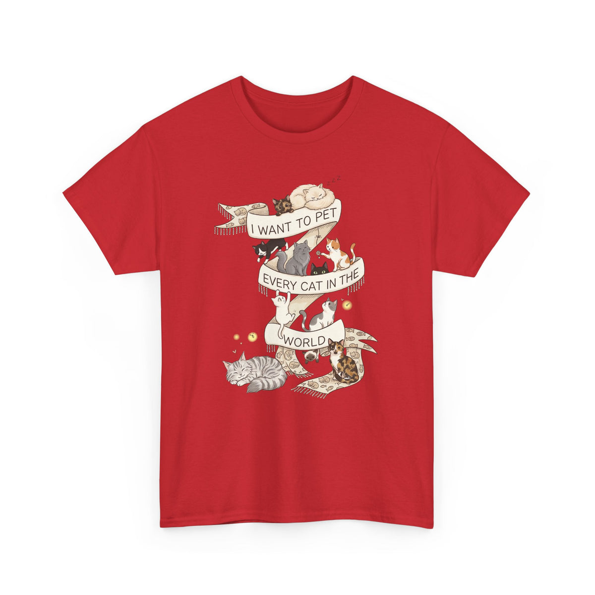 I Want to Pet Every Cat in the World T-Shirt — Cat Lover Tee