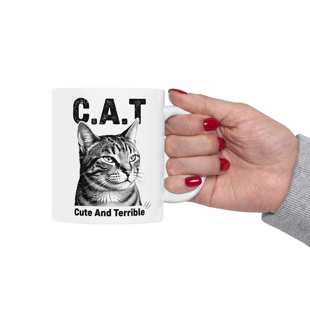 Cute and Terrible Cat Ceramic Mug