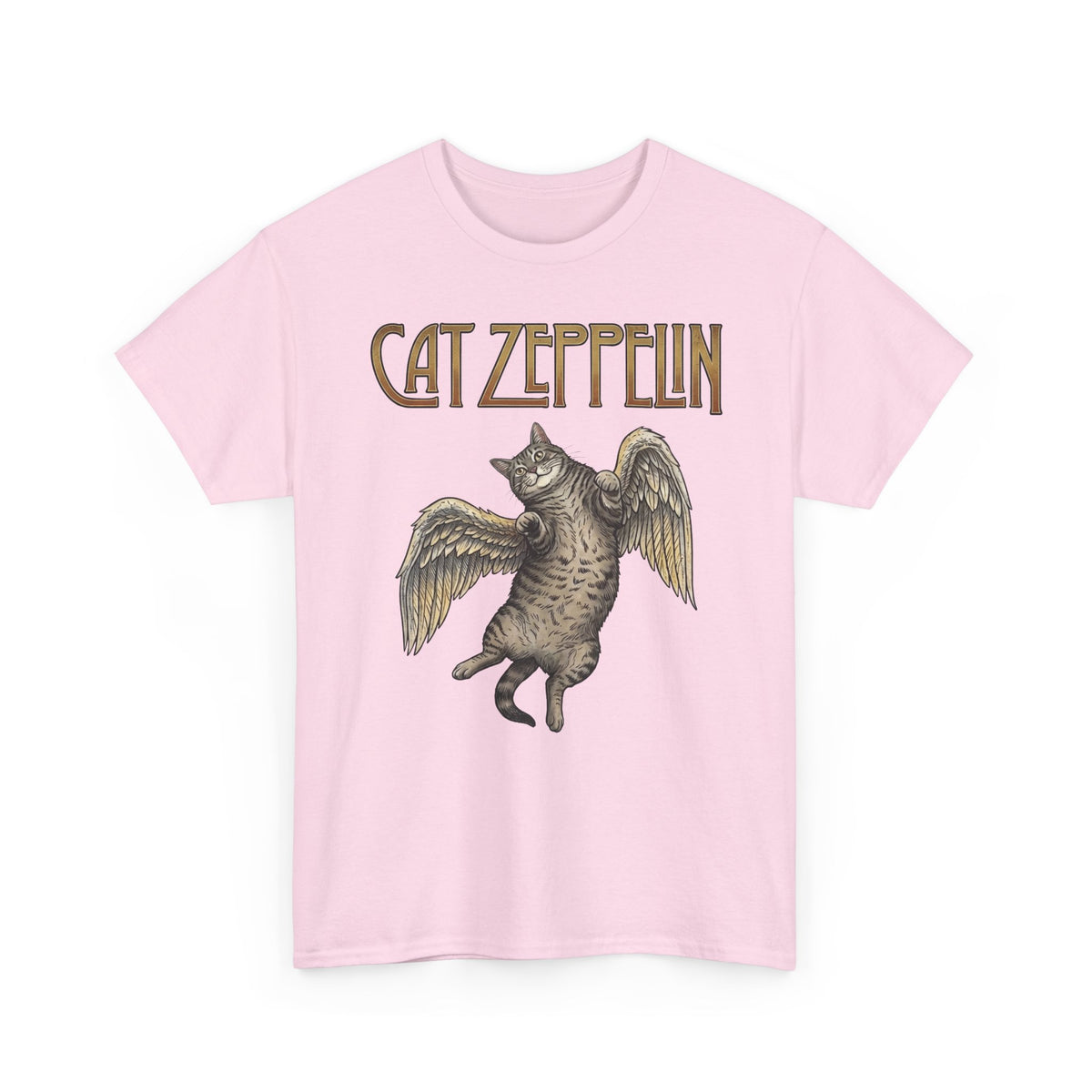 Cat-Zeppelin T-Shirt — Whimsical Cat Airship Design