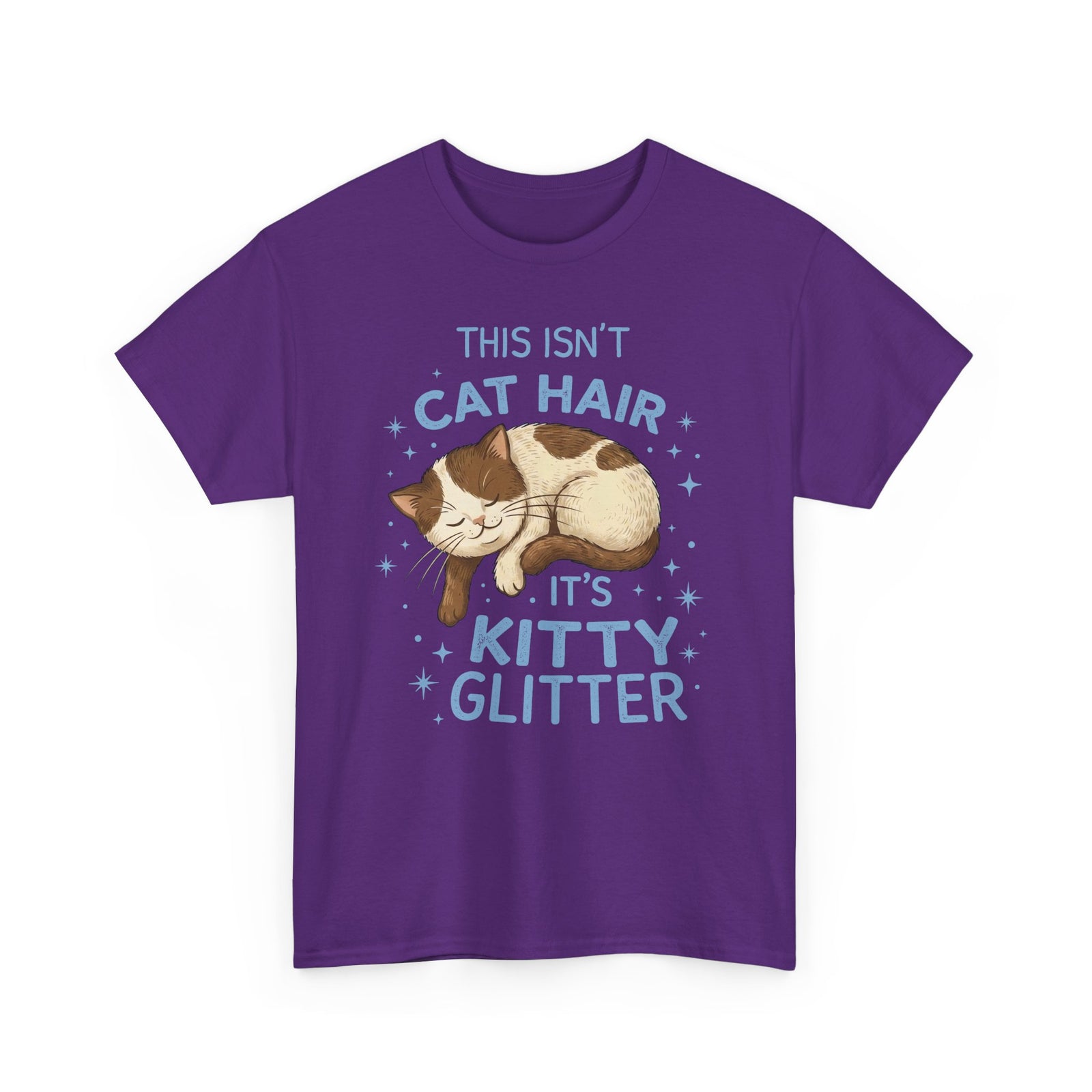 Kitty Glitter T-Shirt — "This Isn't Cat Hair" Cat Lover Tee