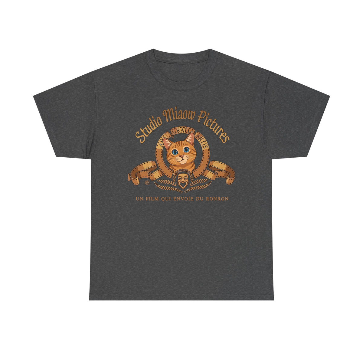 Retro Movie Lion Parody Cat T-Shirt — Studio Miaow Pictures