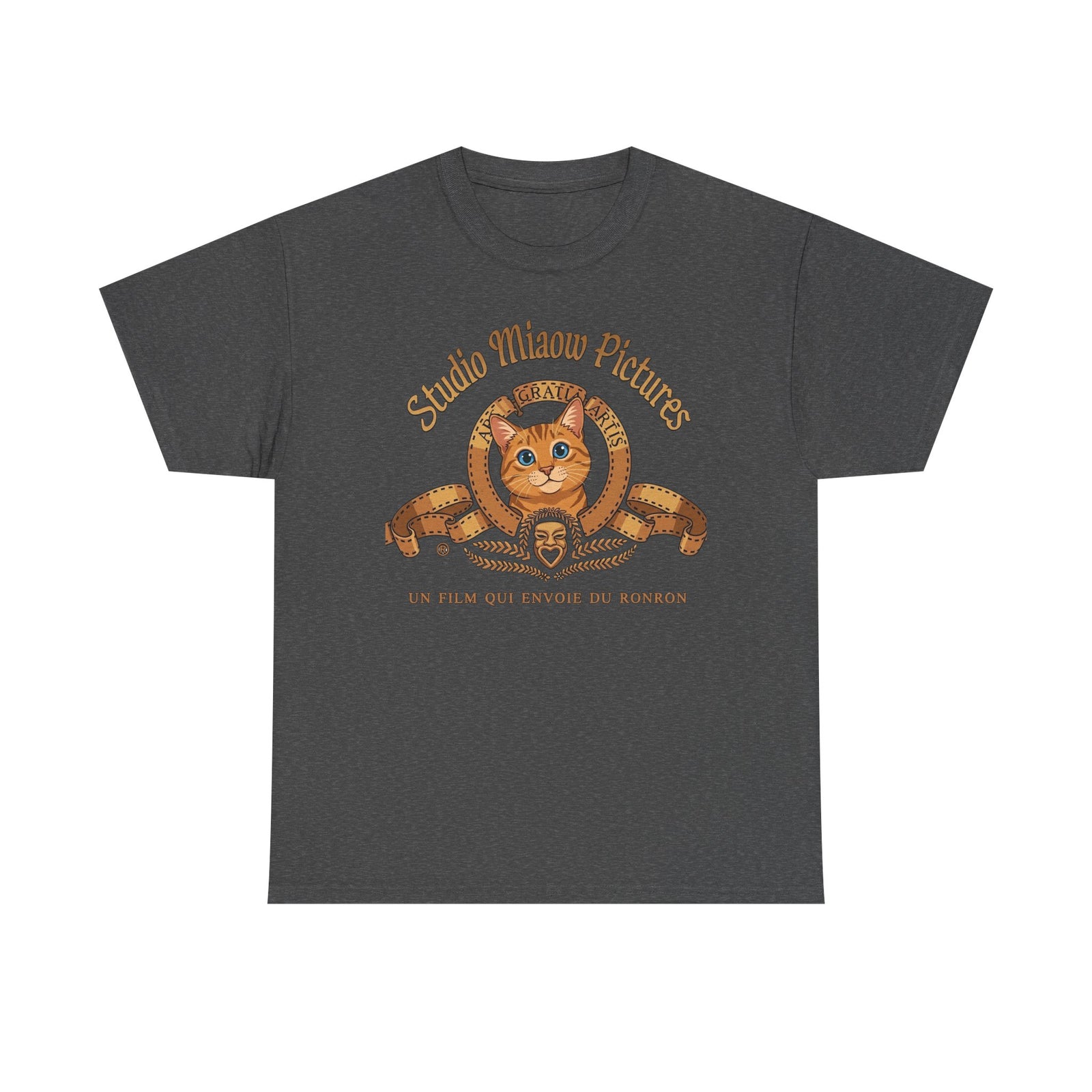Retro Movie Lion Parody Cat T-Shirt — Studio Miaow Pictures