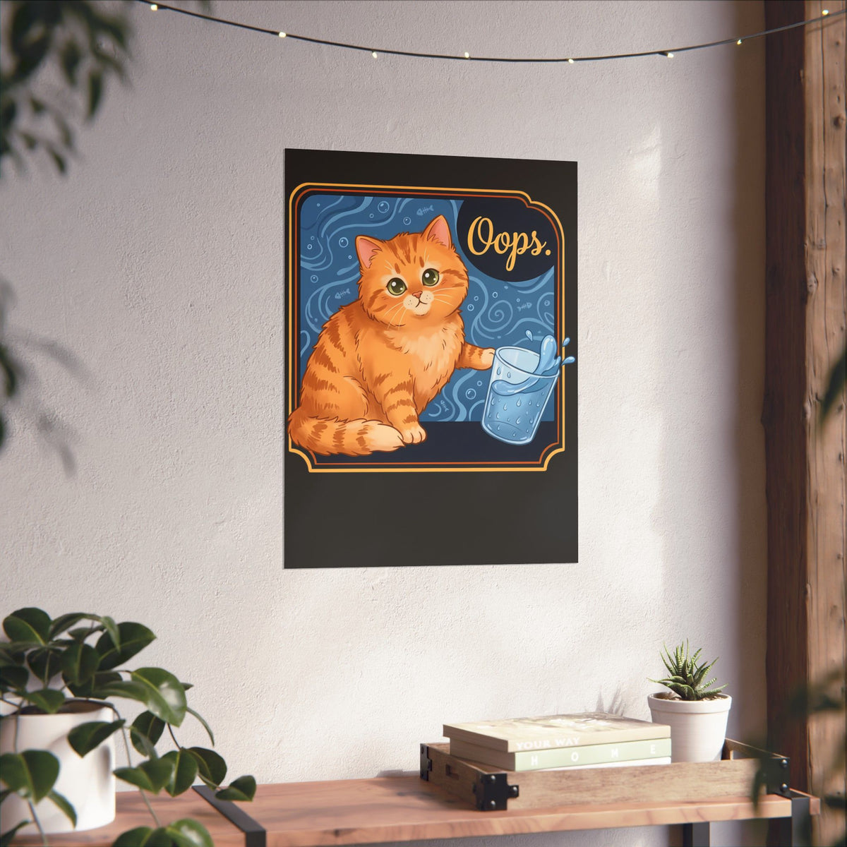 "I Do What I Want" Cat Poster Funny Rebellious Cat Poster