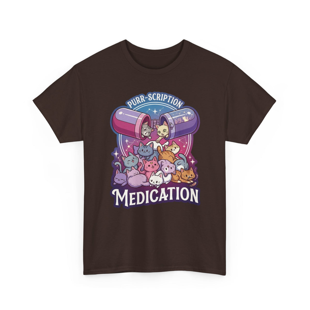 Purr‑Scription Medication Cat T-Shirt