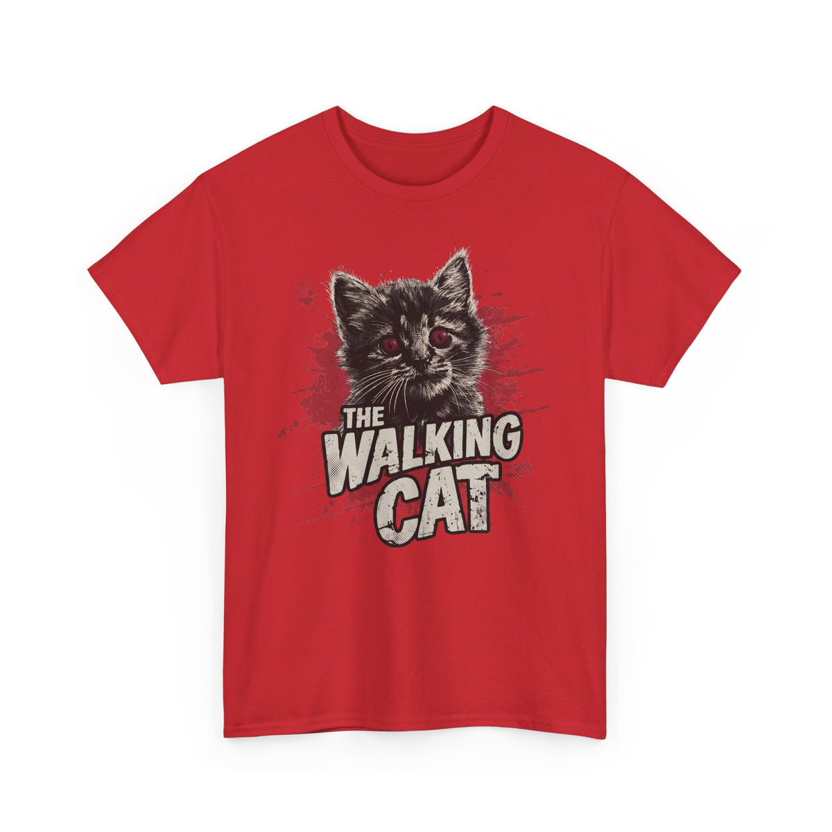 The Walking Cat T-Shirt — Funny Zombie Horror Movie Parody Tee