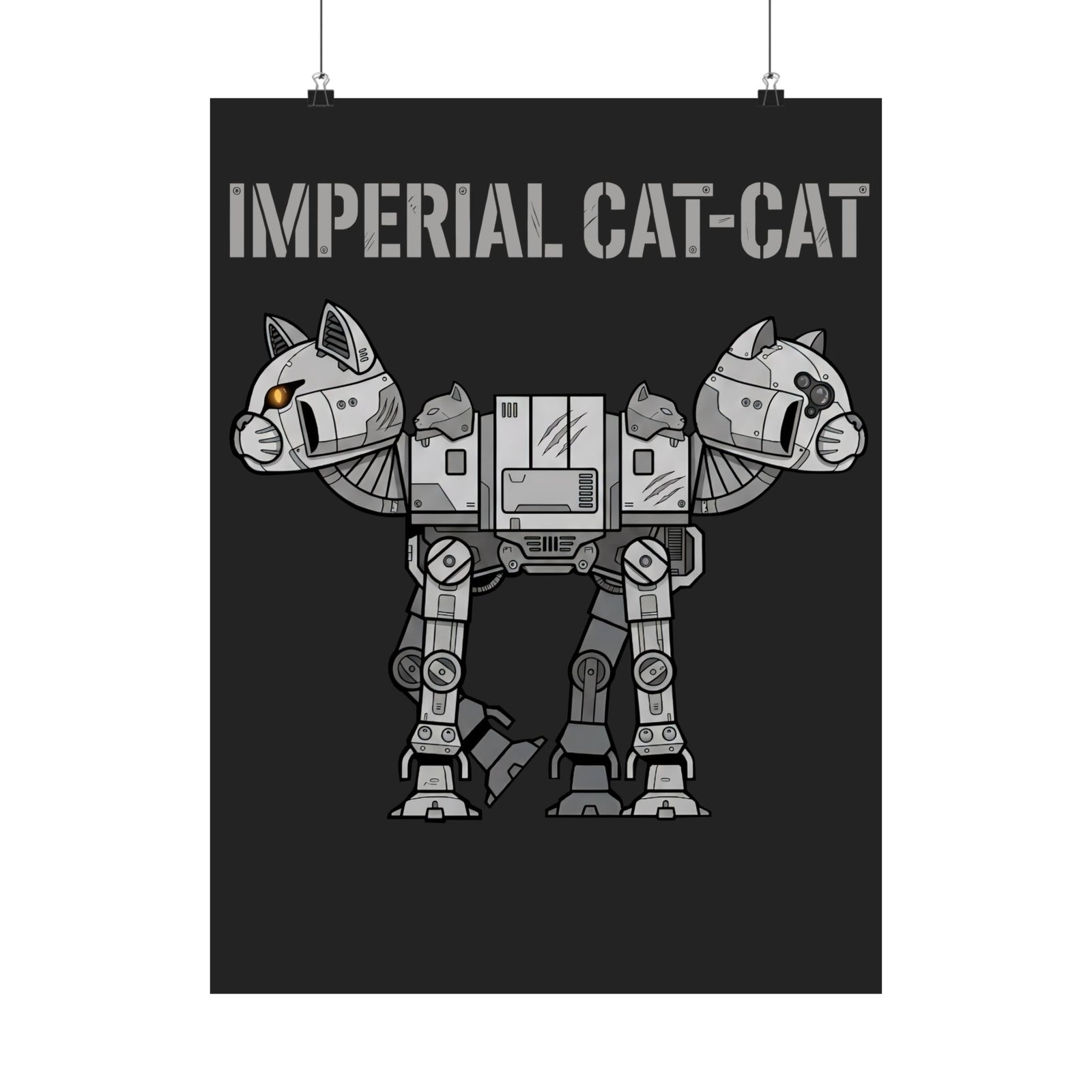 Imperial Cat-Cat Poster — Regal Cat Graphic Poster