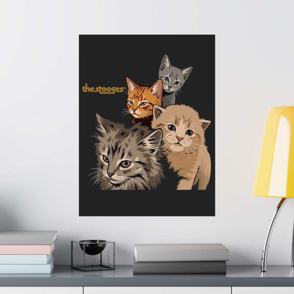 The Stooges Cat Poster