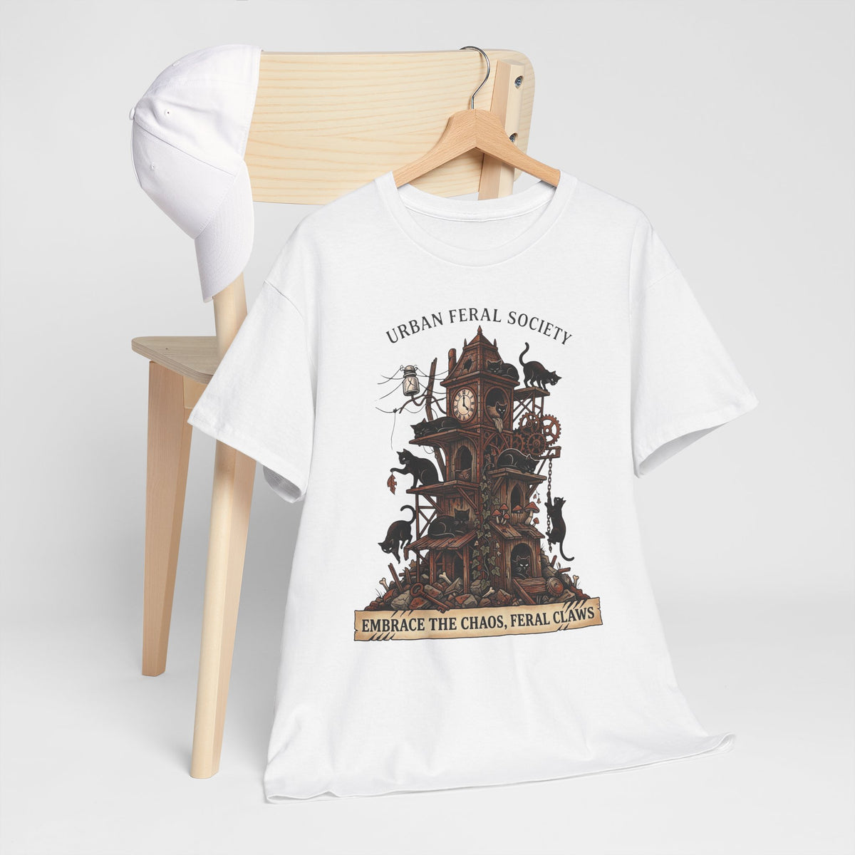 Black Cats Urban Feral Society T-Shirt