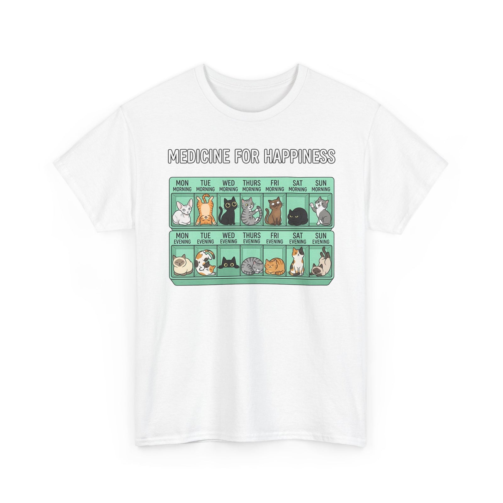 Medicine For Happiness Cat T-Shirt