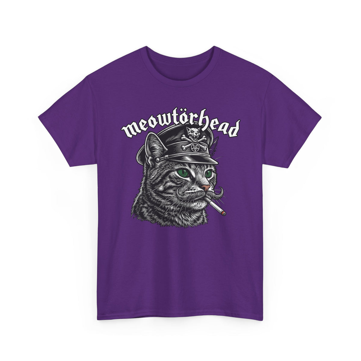 Meowtörhead Cat Band Tee — Retro Rock Cat Graphic T-Shirt