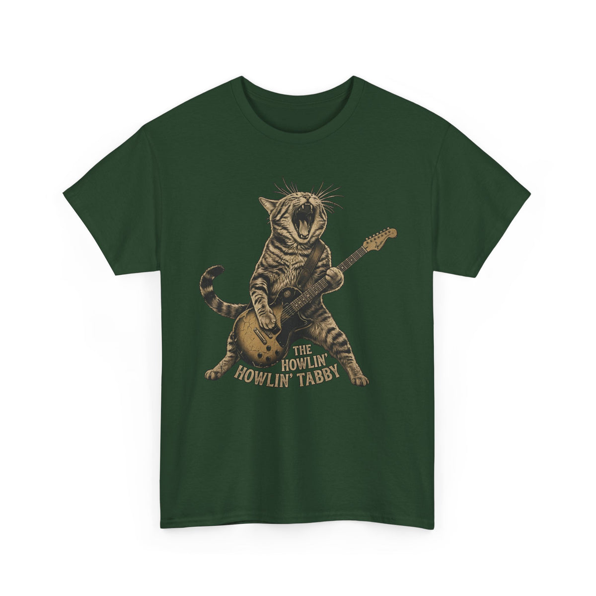 Howlin' Howlin' Tabby T-Shirt — Retro Cat Graphic Tee