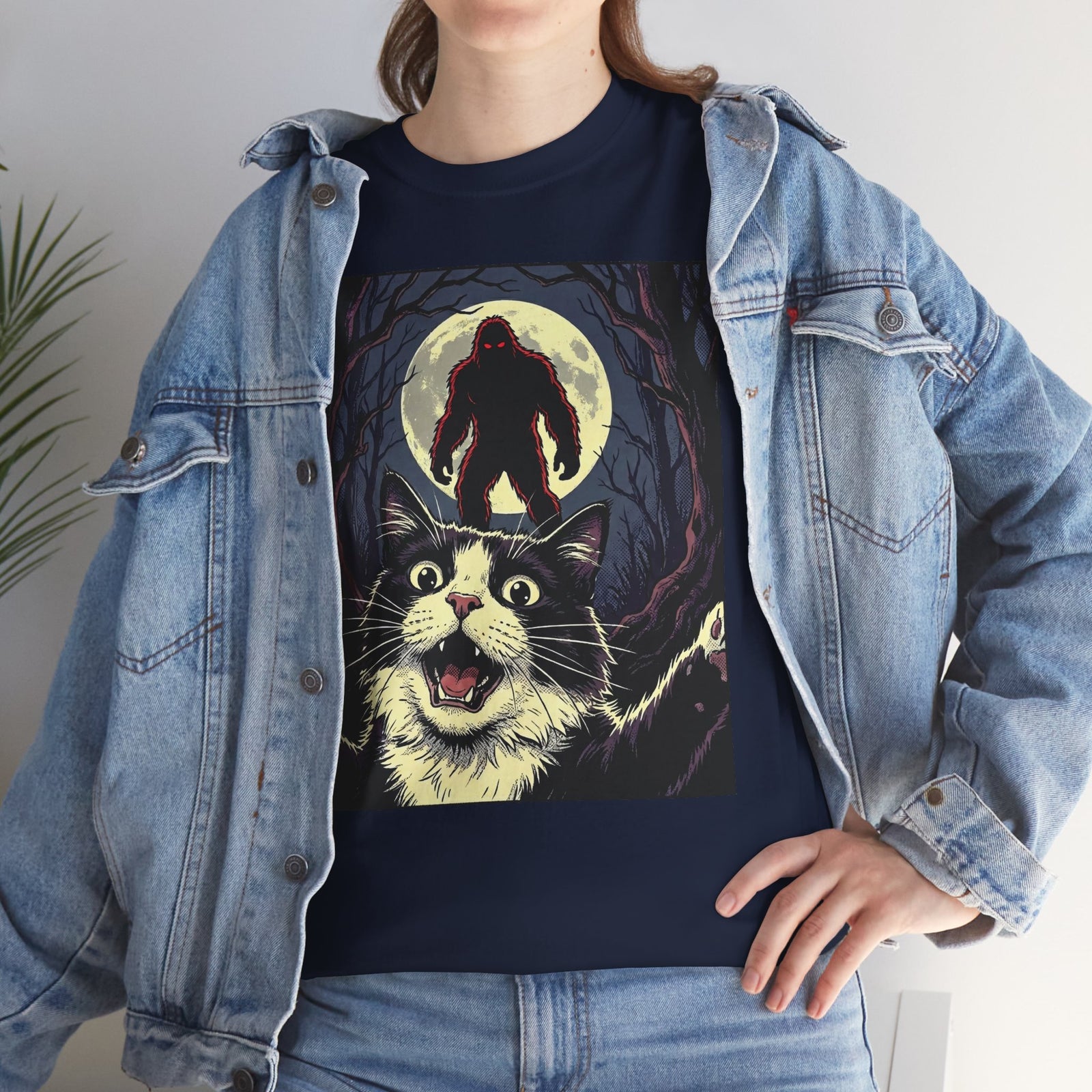 Cat Selfie with Bigfoot T-Shirt