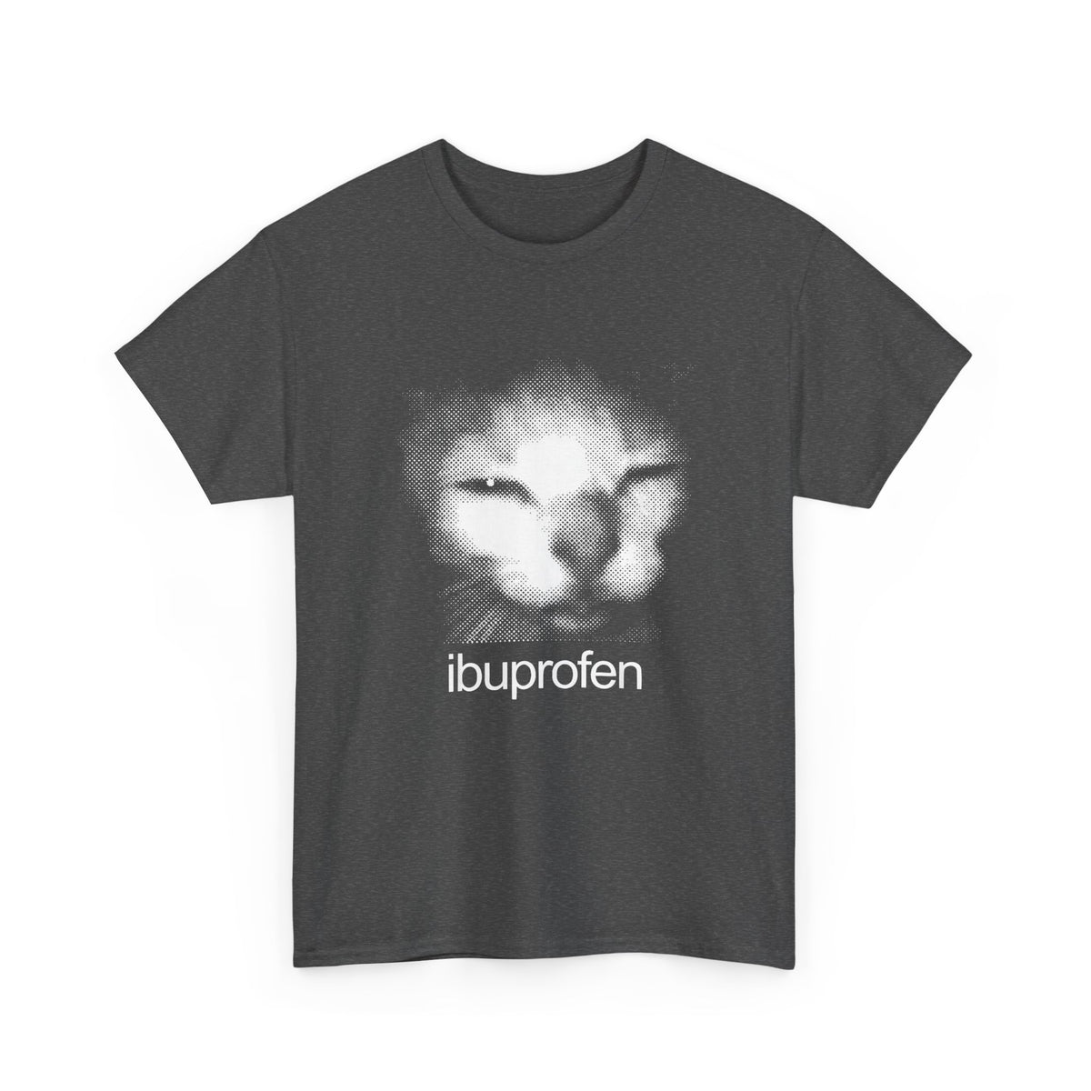 Funny Cat Meme Ibuprofen T-Shirt Humorous Pain Relief Graphic Tee