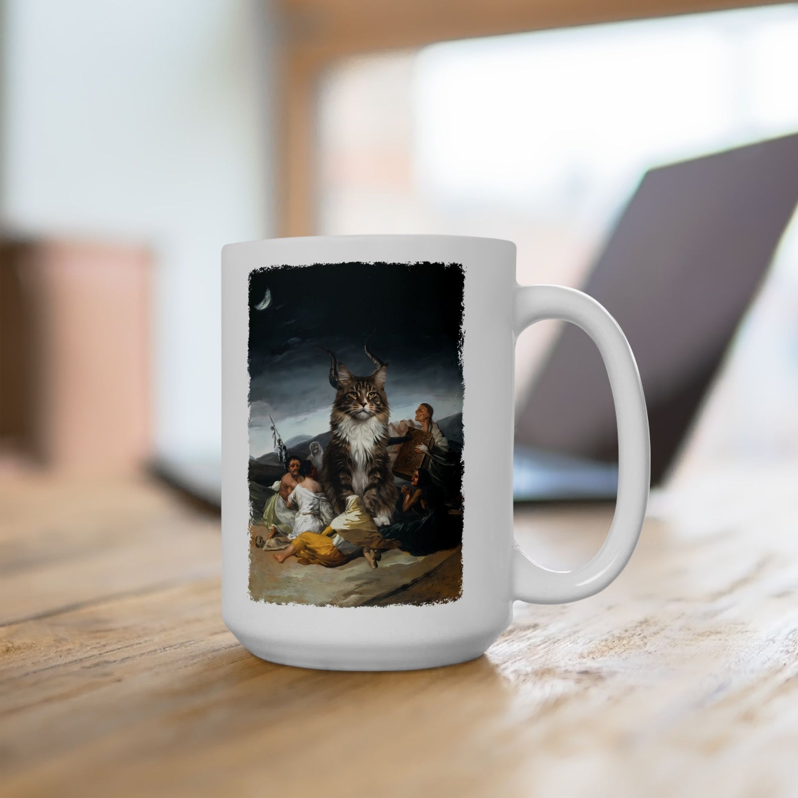 The Great Cat Ceramic Mug — Bold Vintage Cat Graphic Mug
