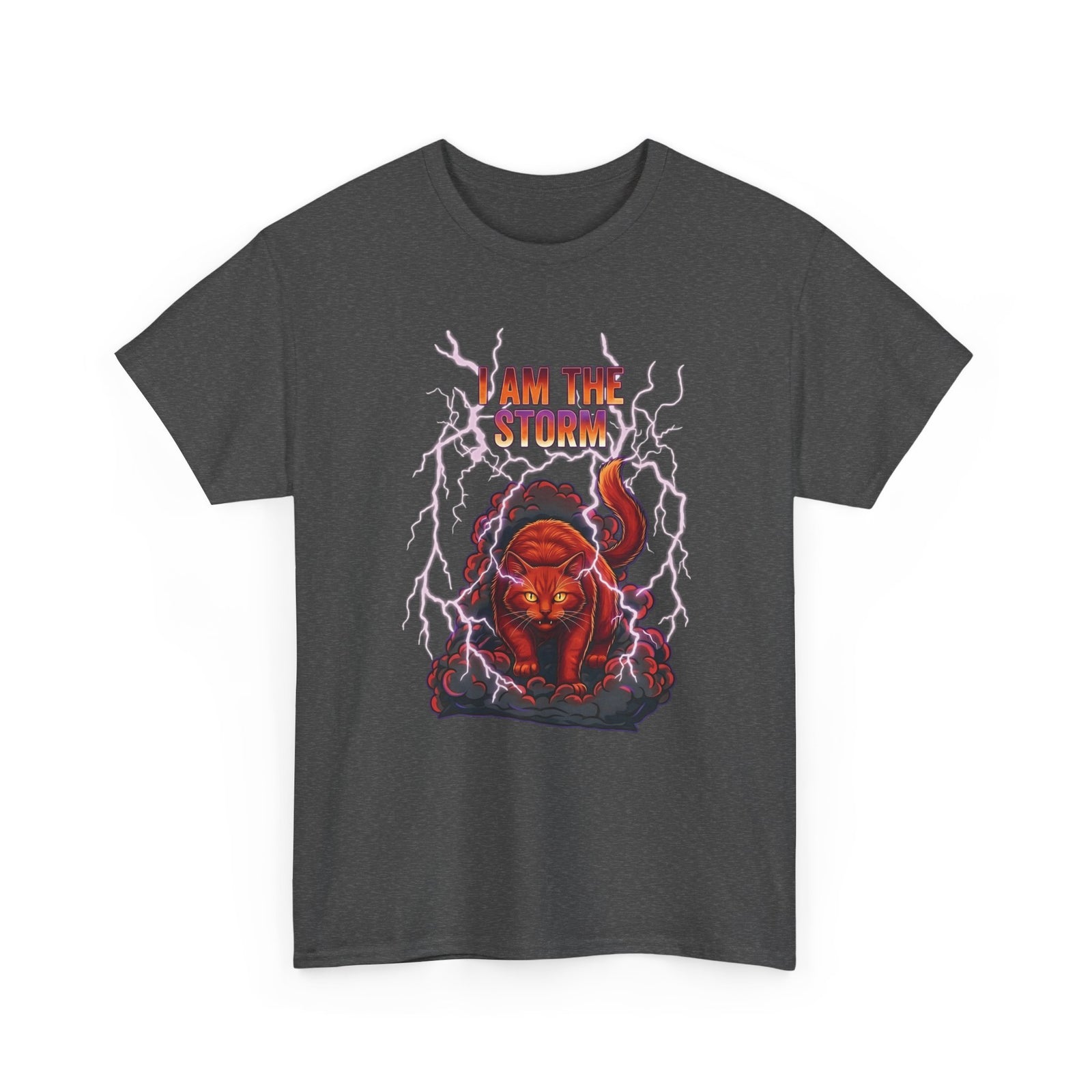 I Am The Storm Cat T-Shirt — Bold Cat Graphic Tee
