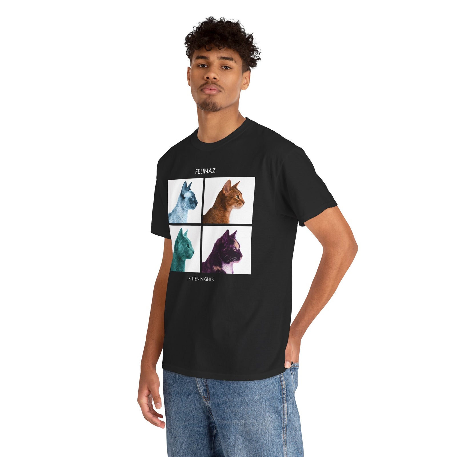 Felinaz Kitten Night Cat Parody T-Shirt